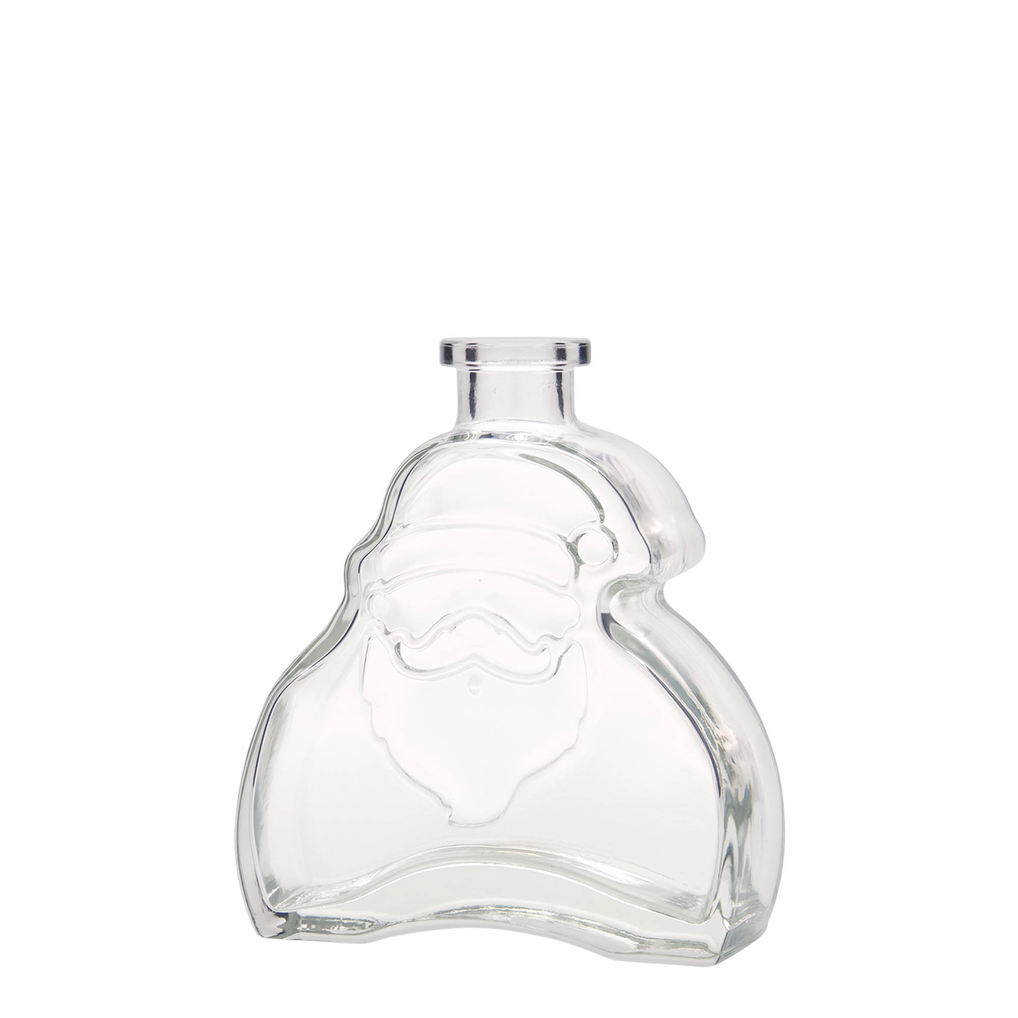 Bottiglia di vetro da 200 ml 'Babbo Natale', bocca: sughero Bottiglia di vetro da 200 ml 'Babbo Natale', bocca: sughero