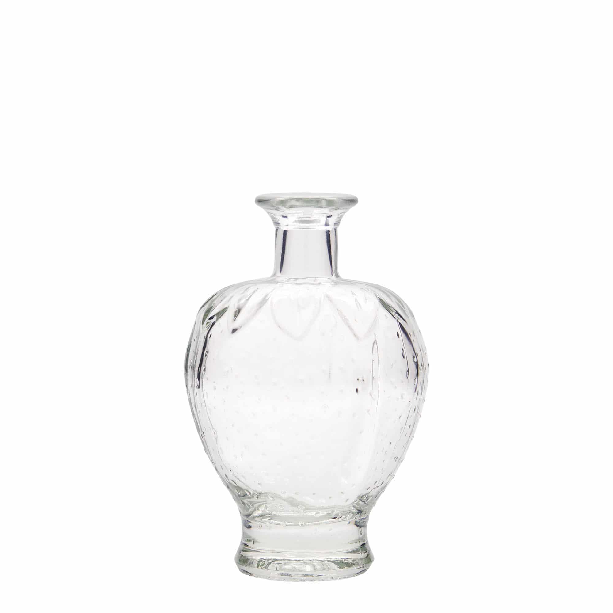 200 ml Bottiglia di vetro 'Fragole', imboccatura: fascetta 200 ml Bottiglia di vetro 'Fragole', imboccatura: fascetta