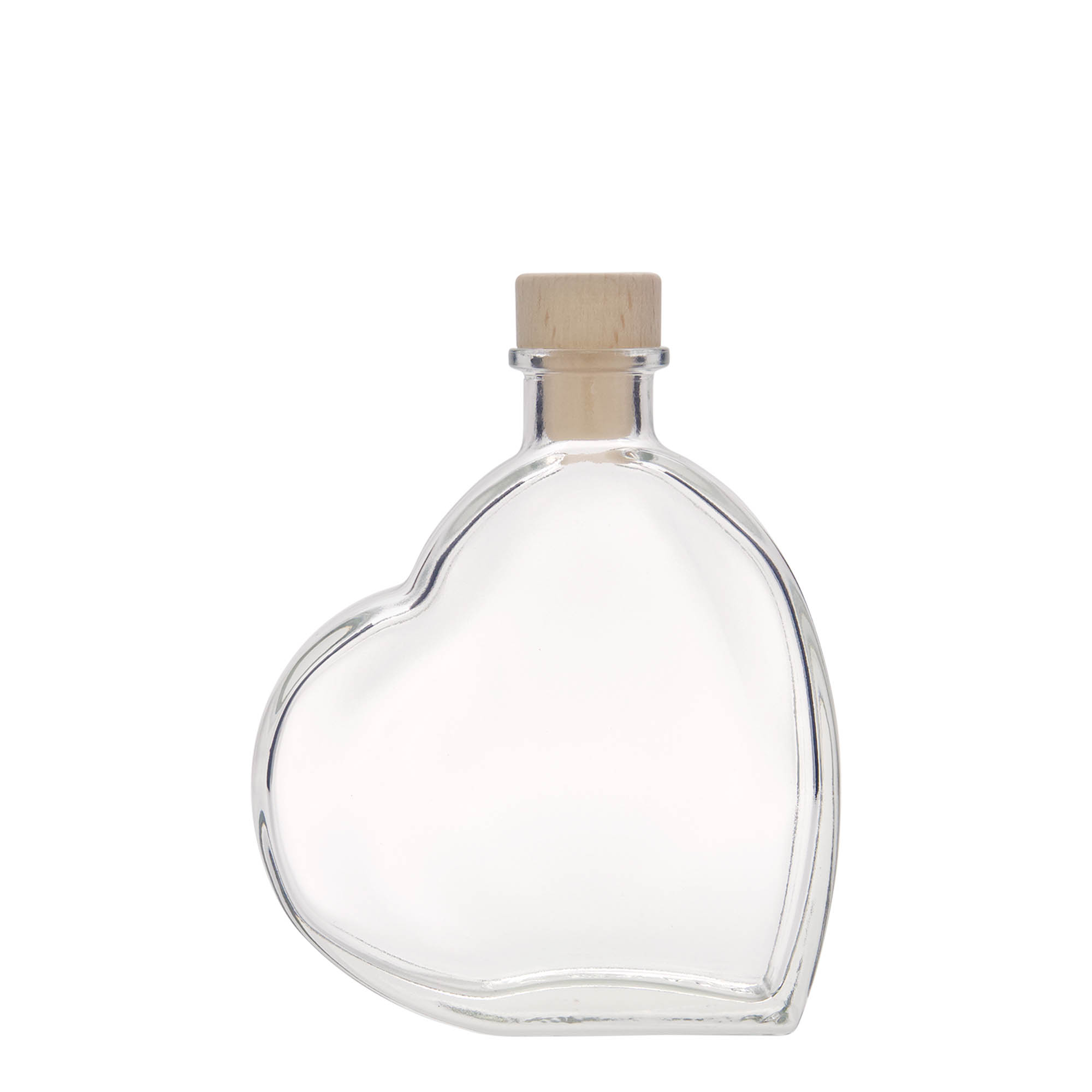 Bottiglia di vetro da 200 ml 'Passion', bocca: sughero Bottiglia di vetro da 200 ml 'Passion', bocca: sughero