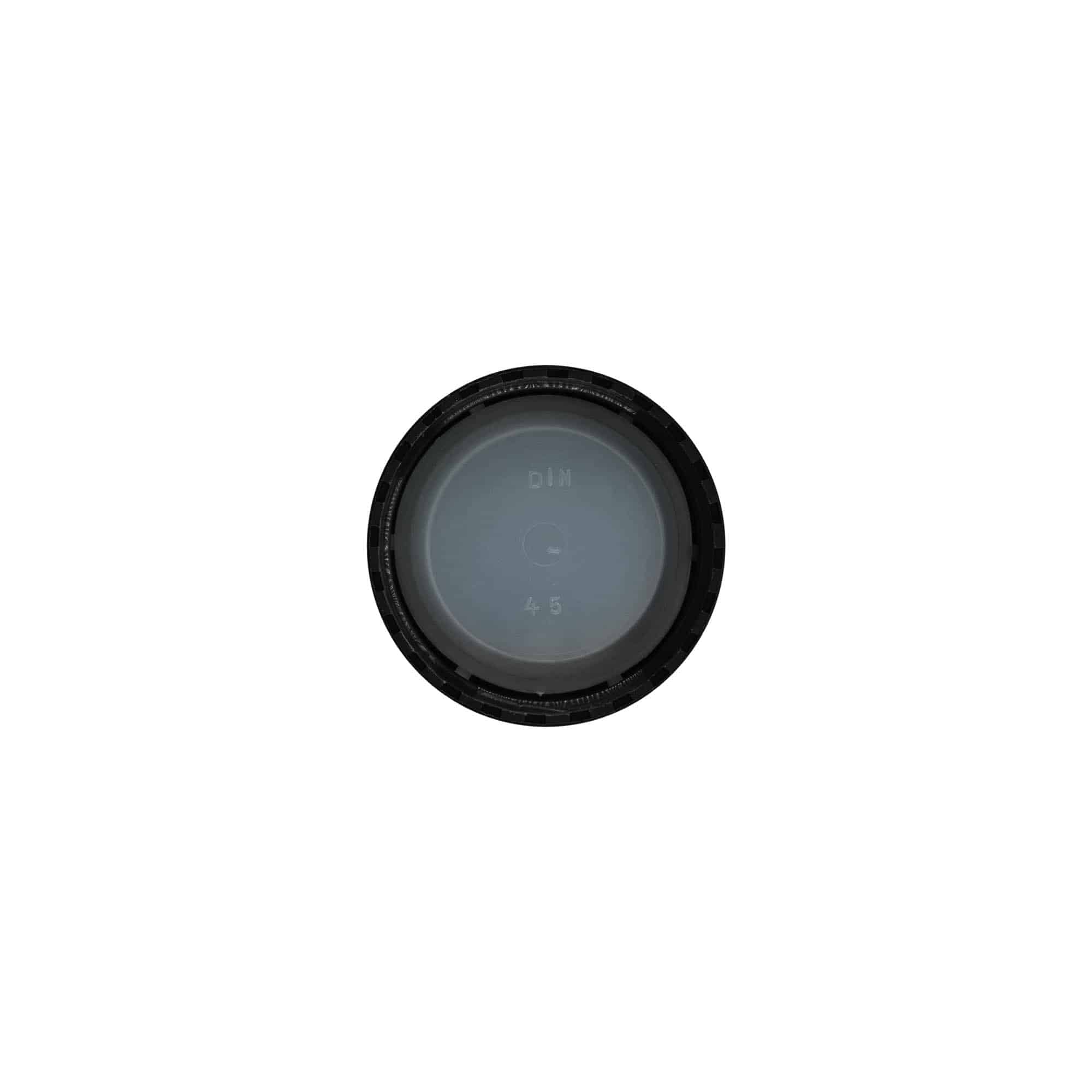 Tappo a vite, plastica PP, nero, per bocca: DIN 45 Tappo a vite, plastica PP, nero, per bocca: DIN 45