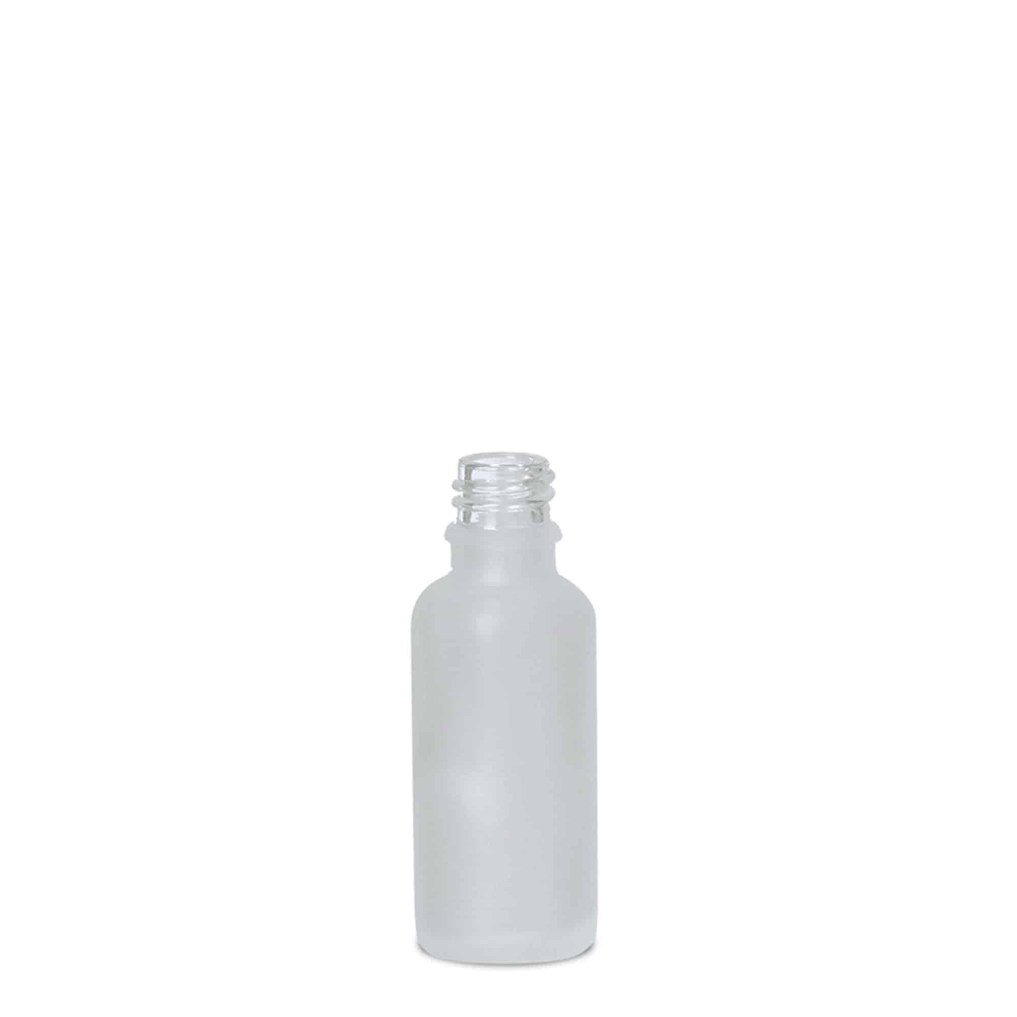 Flacone medico 30 ml, vetro, marrone satinato, bocca: DIN 18