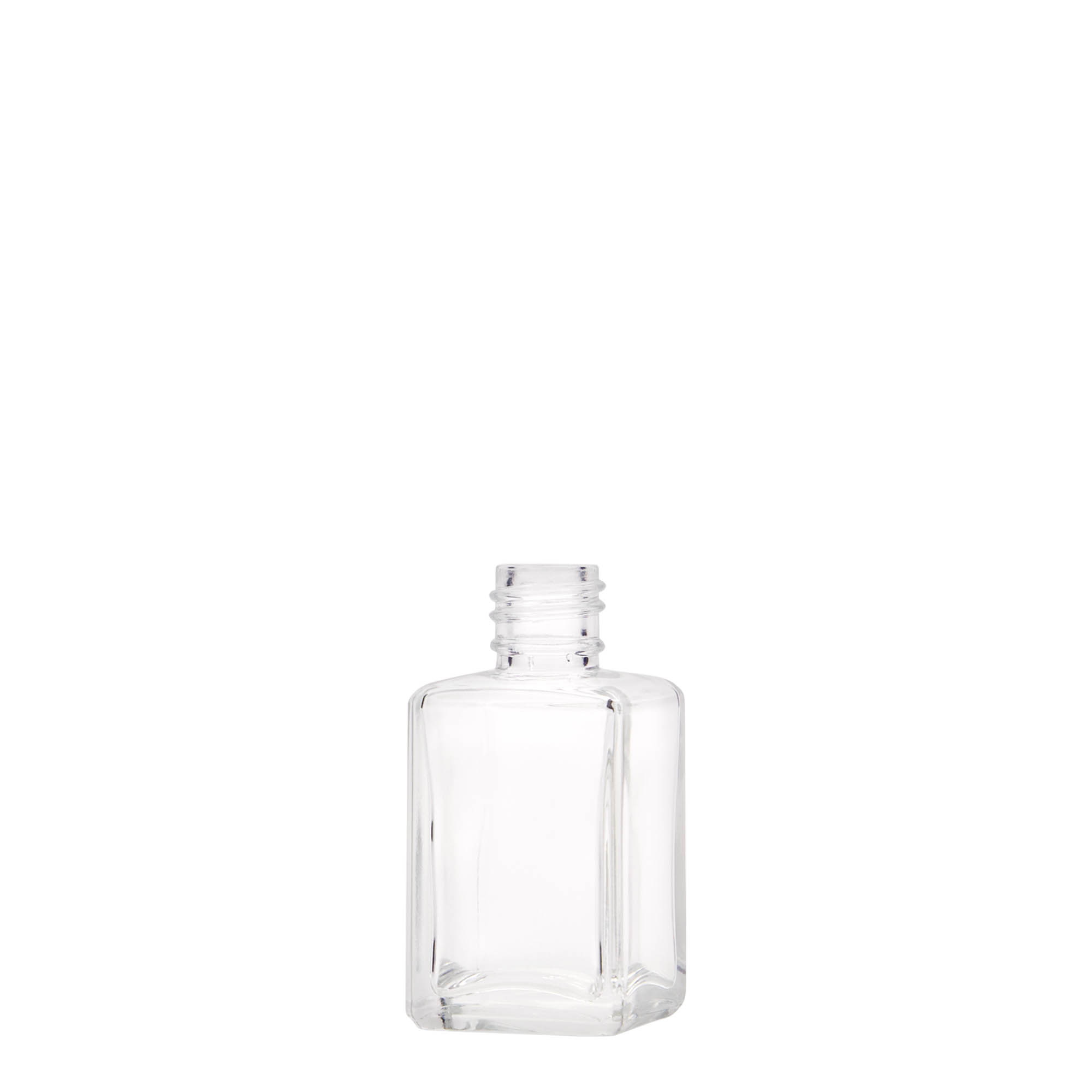 Bottiglia di vetro da 30 ml 'Tamme', quadrata, bocca: PP 18 Bottiglia di vetro da 30 ml 'Tamme', quadrata, bocca: PP 18