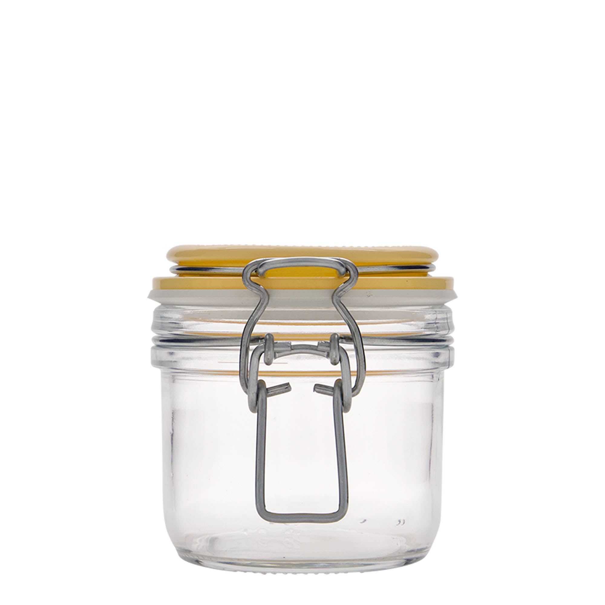 Barattolo con chiusura a filo da 200 ml 'Fido', giallo, bocca: chiusura a filo Barattolo con chiusura a filo da 200 ml 'Fido', giallo, bocca: chiusura a filo