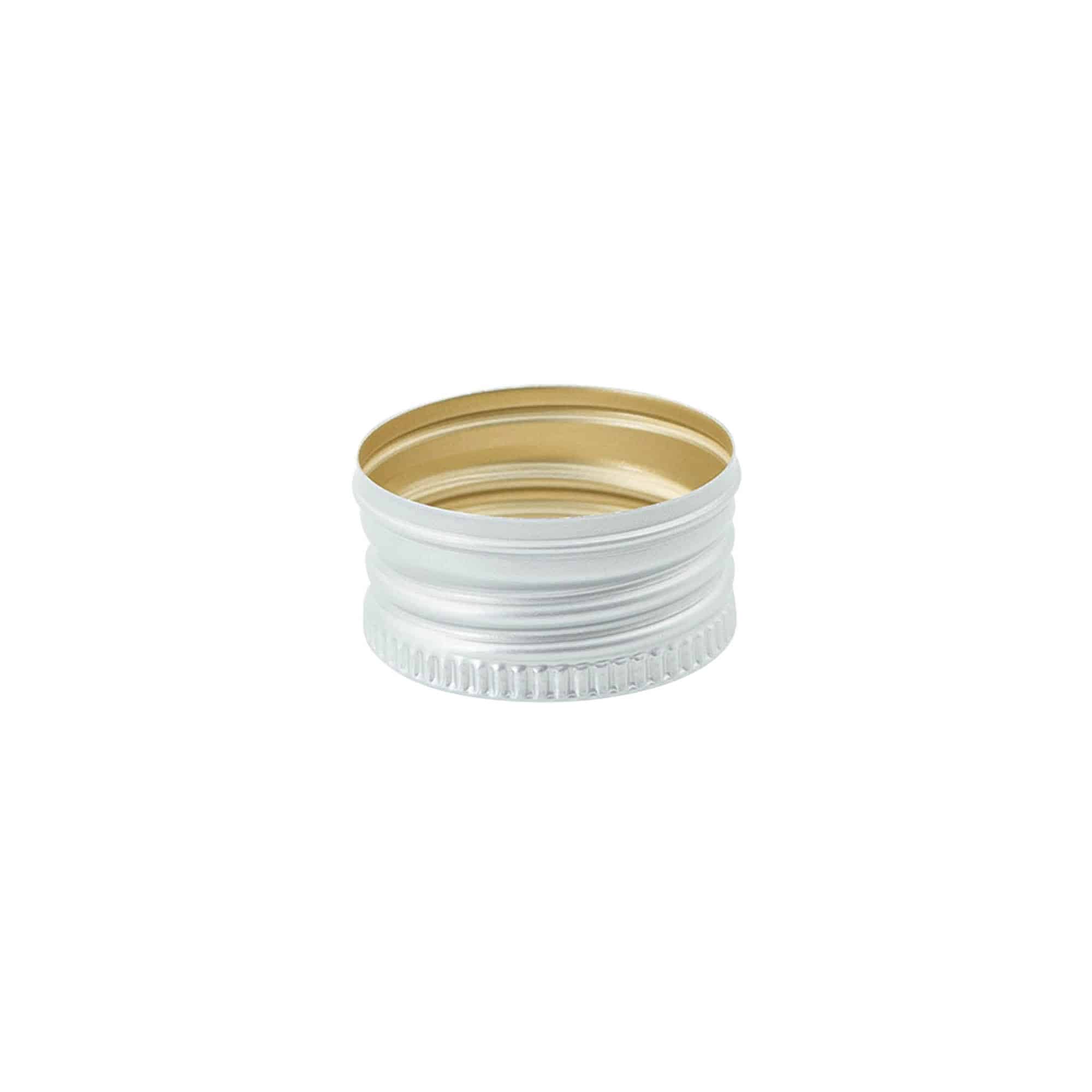 Tappo a vite, metallo, argento, per bocca: PP 31,5