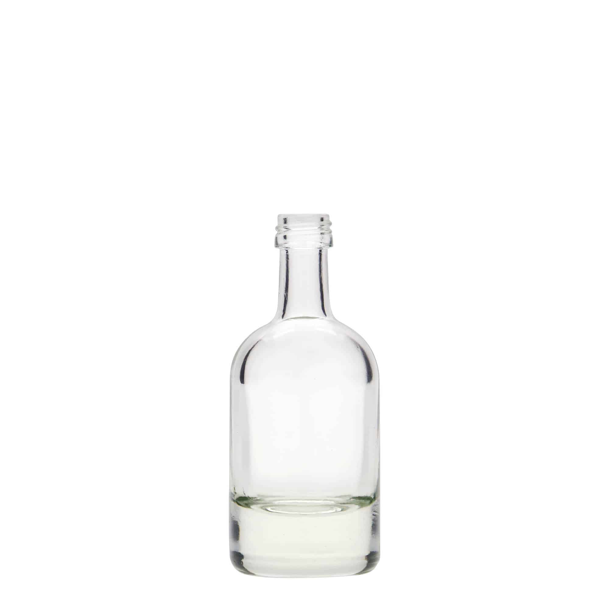 50 ml Bottiglia di vetro 'Linea Uno', imboccatura: PP 18 50 ml Bottiglia di vetro 'Linea Uno', imboccatura: PP 18