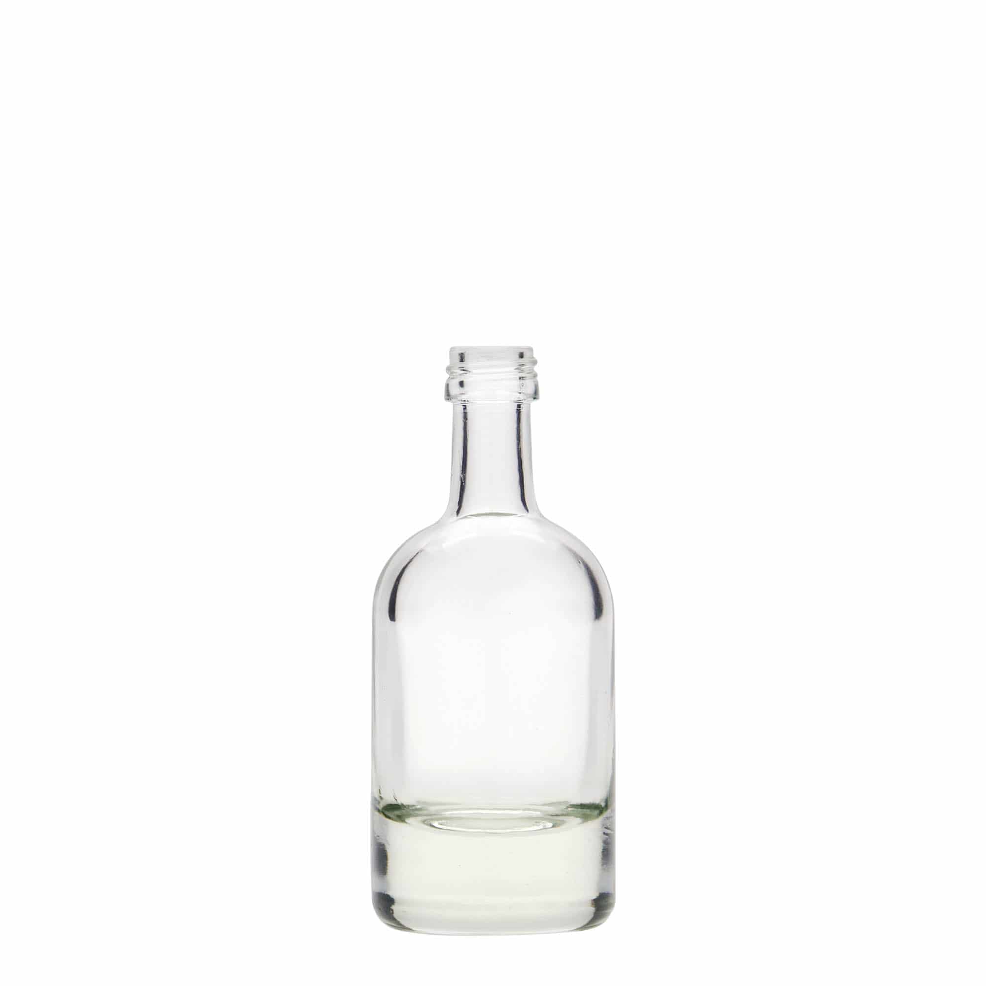 Bottiglia di vetro da 50 ml 'Linea Uno', bocca: PP 18