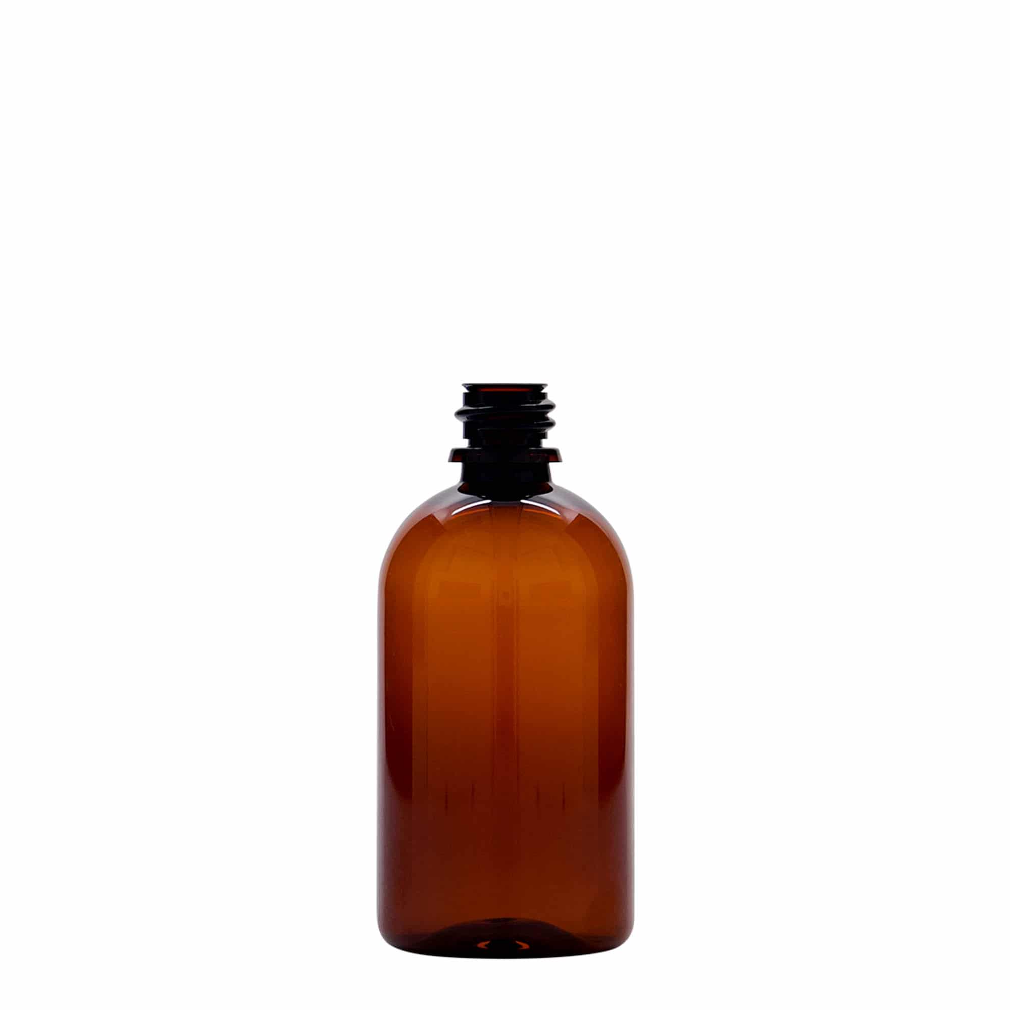 100 ml Flacone farmaceutico PET 'Easy Living', marrone, plastica, imboccatura: DIN 18 100 ml Flacone farmaceutico PET 'Easy Living', marrone, plastica, imboccatura: DIN 18