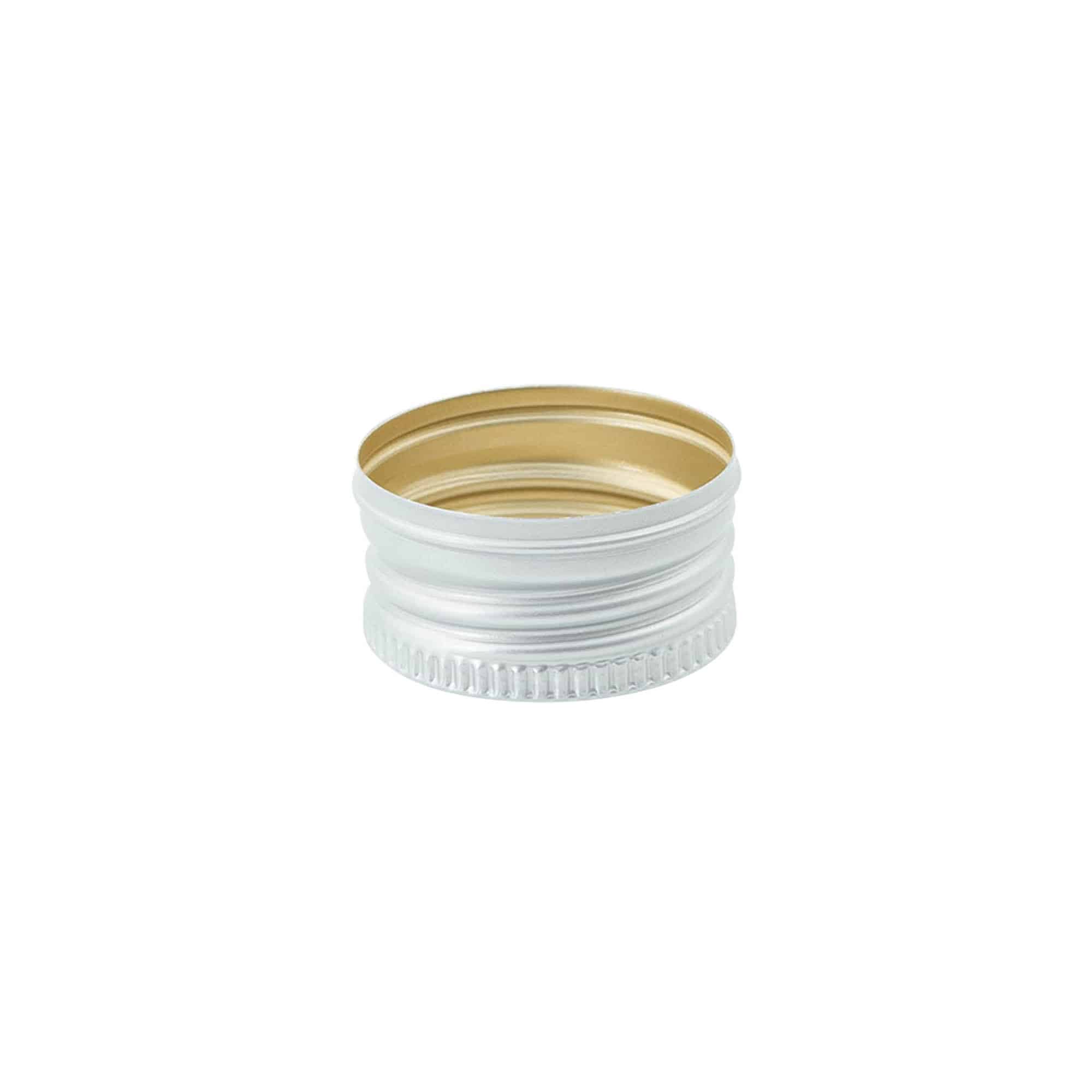 Tappo a vite, metallo, argento, per bocca: PP 31,5