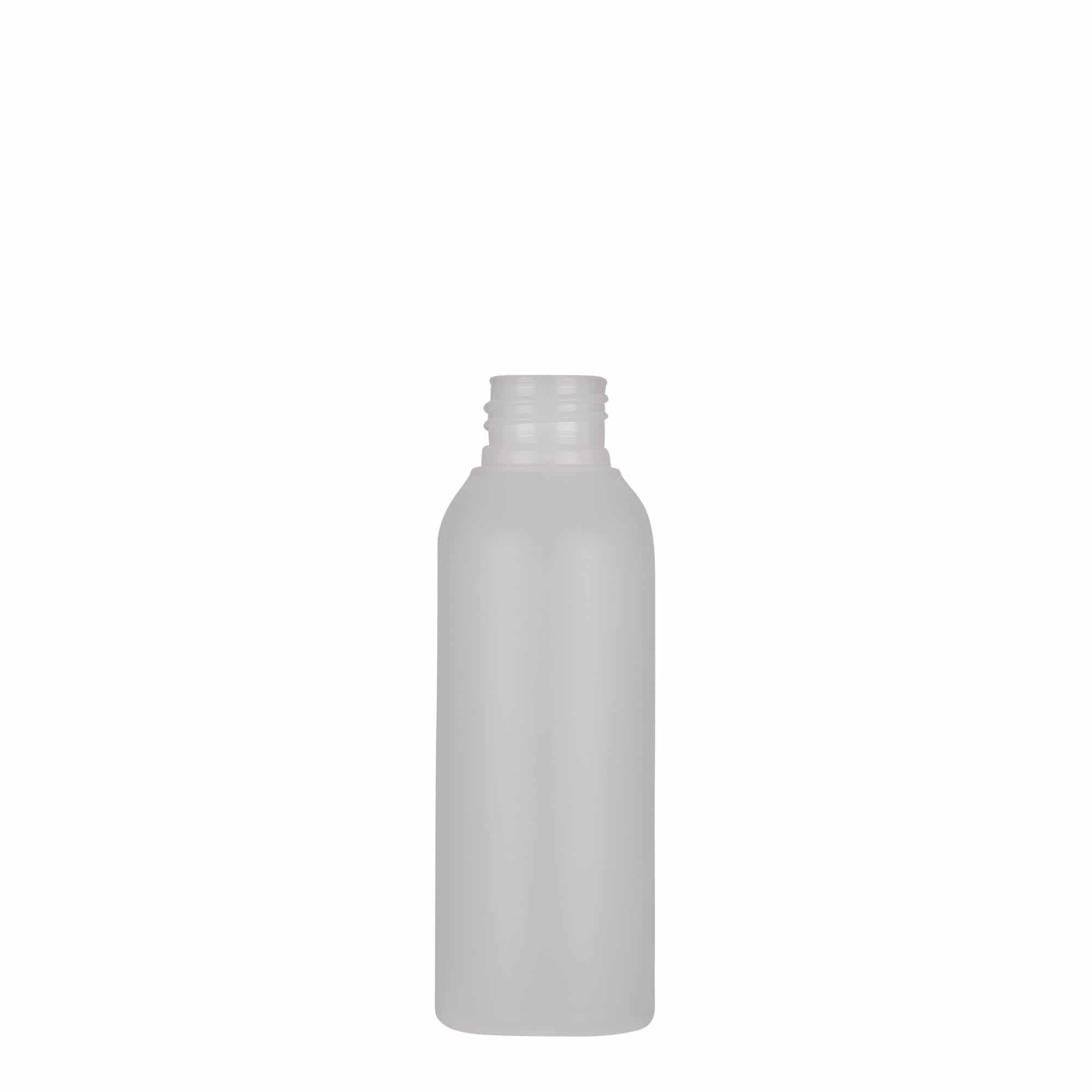 100 ml Flacone in plastica 'Tuffy', HDPE, naturale, imboccatura: GPI 24/410