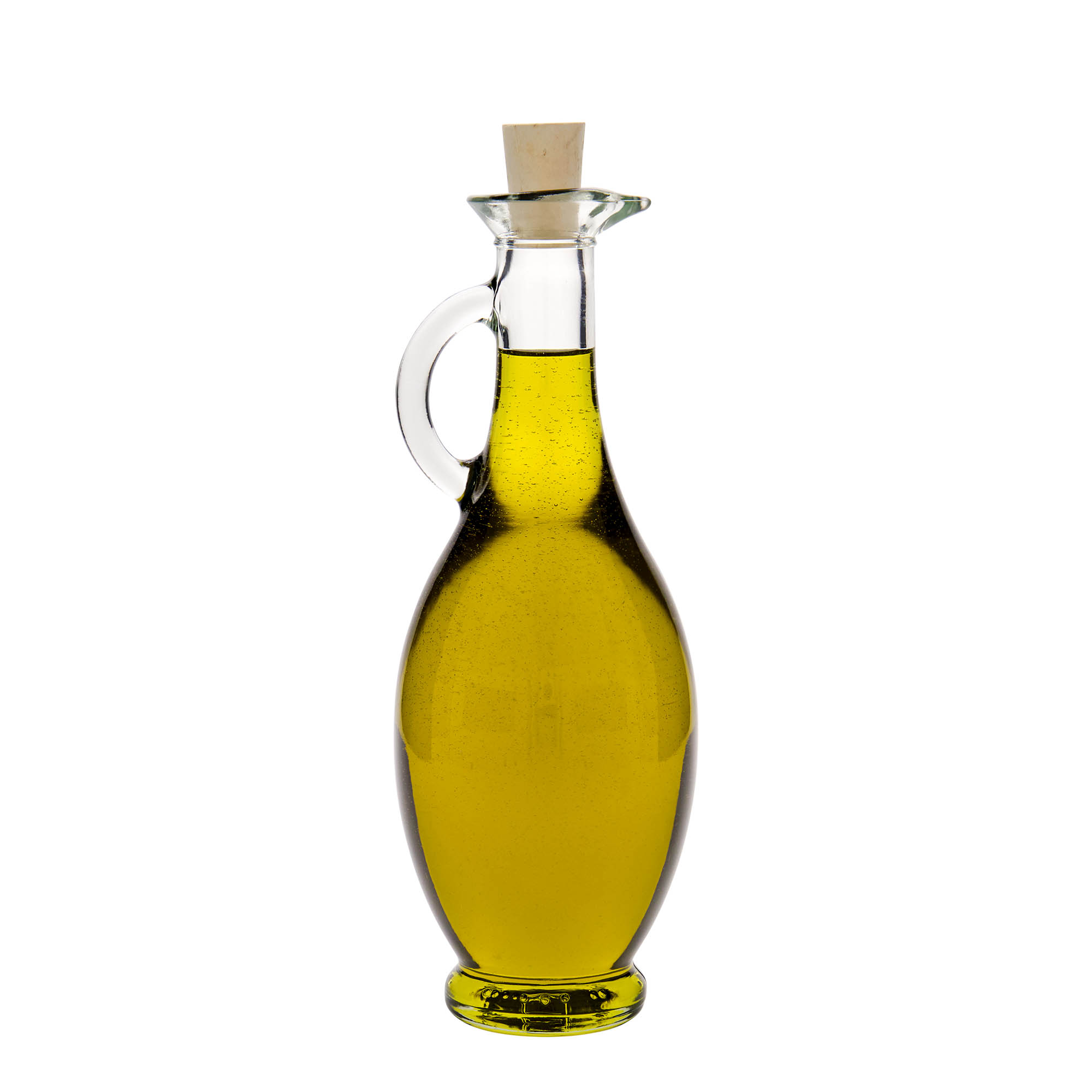 Bottiglia da 500 ml per aceto/olio 'Egizia', bocca: sughero