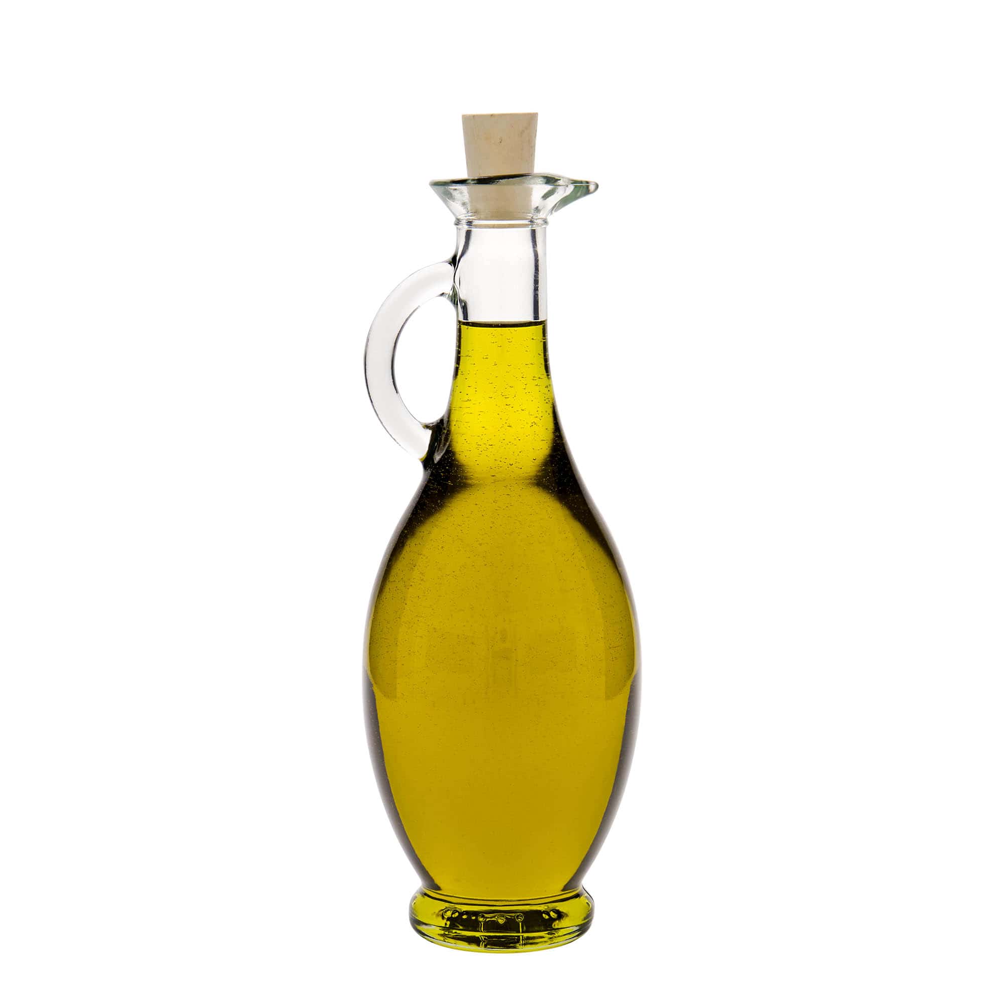 Bottiglia da 500 ml per aceto/olio 'Egizia', bocca: sughero