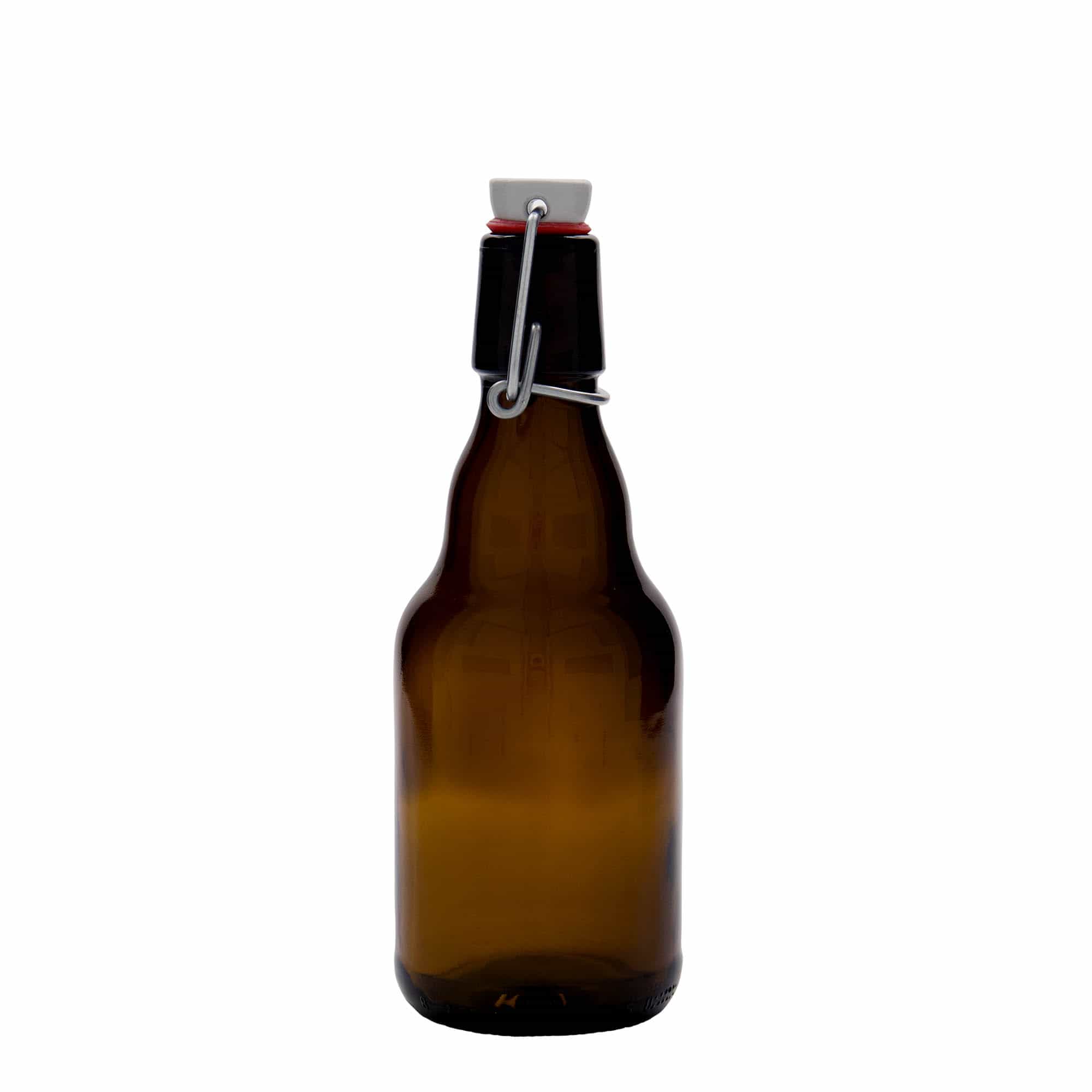 Bottiglia di birra da 330 ml 'Steinie', vetro, marrone, bocca: chiusura a leva