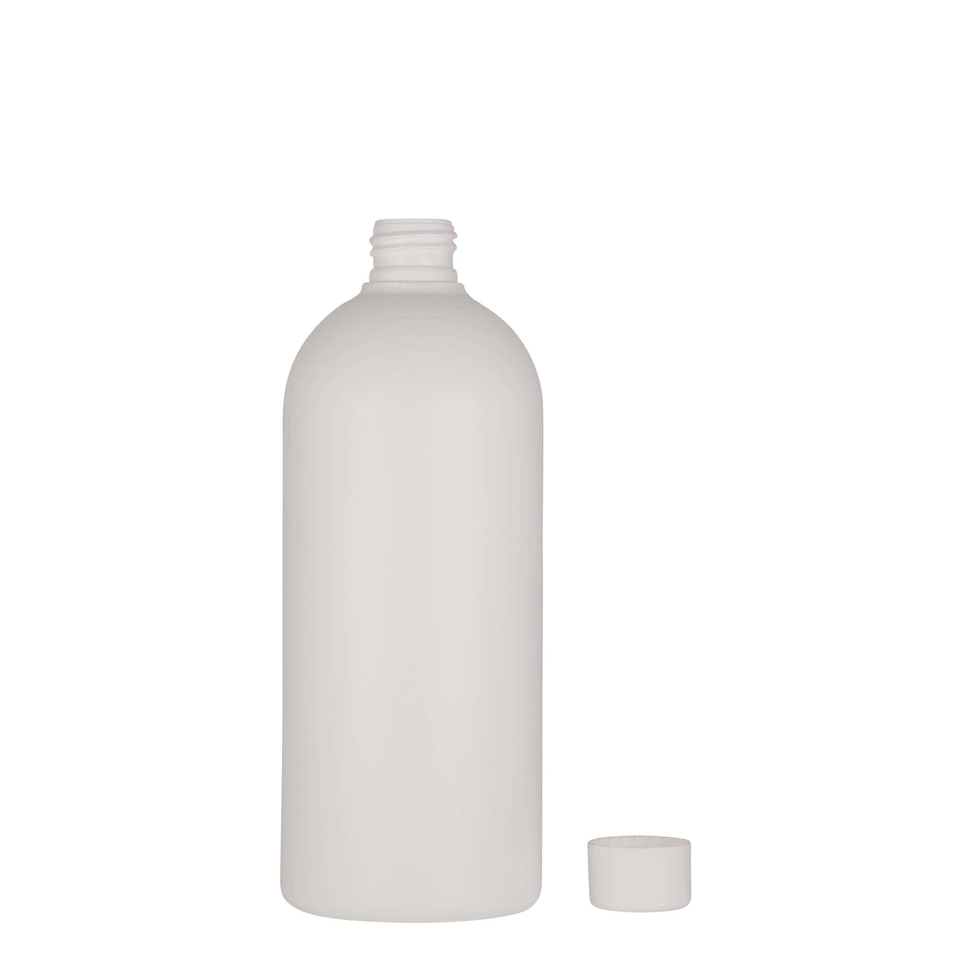Bottiglia in plastica da 500 ml 'Tuffy', HDPE, bianca, bocca: 24/410