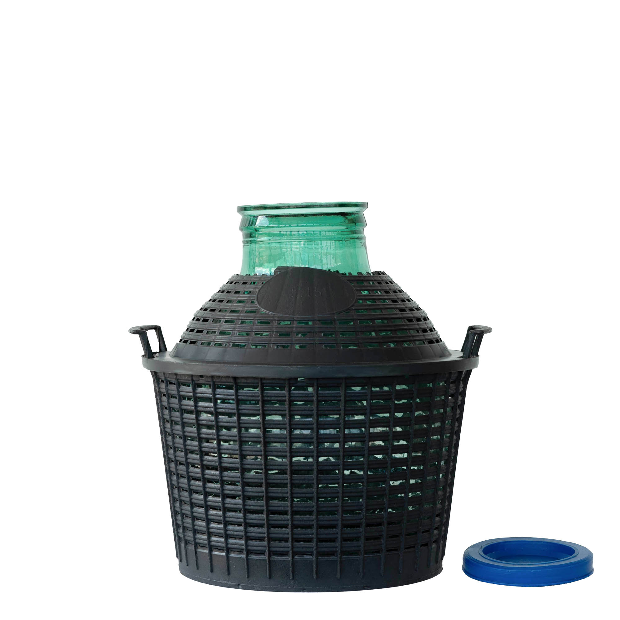 Bombola a pallone 15 l collo largo, vetro, bocca: coperchio a calotta Bombola a pallone 15 l collo largo, vetro, bocca: coperchio a calotta