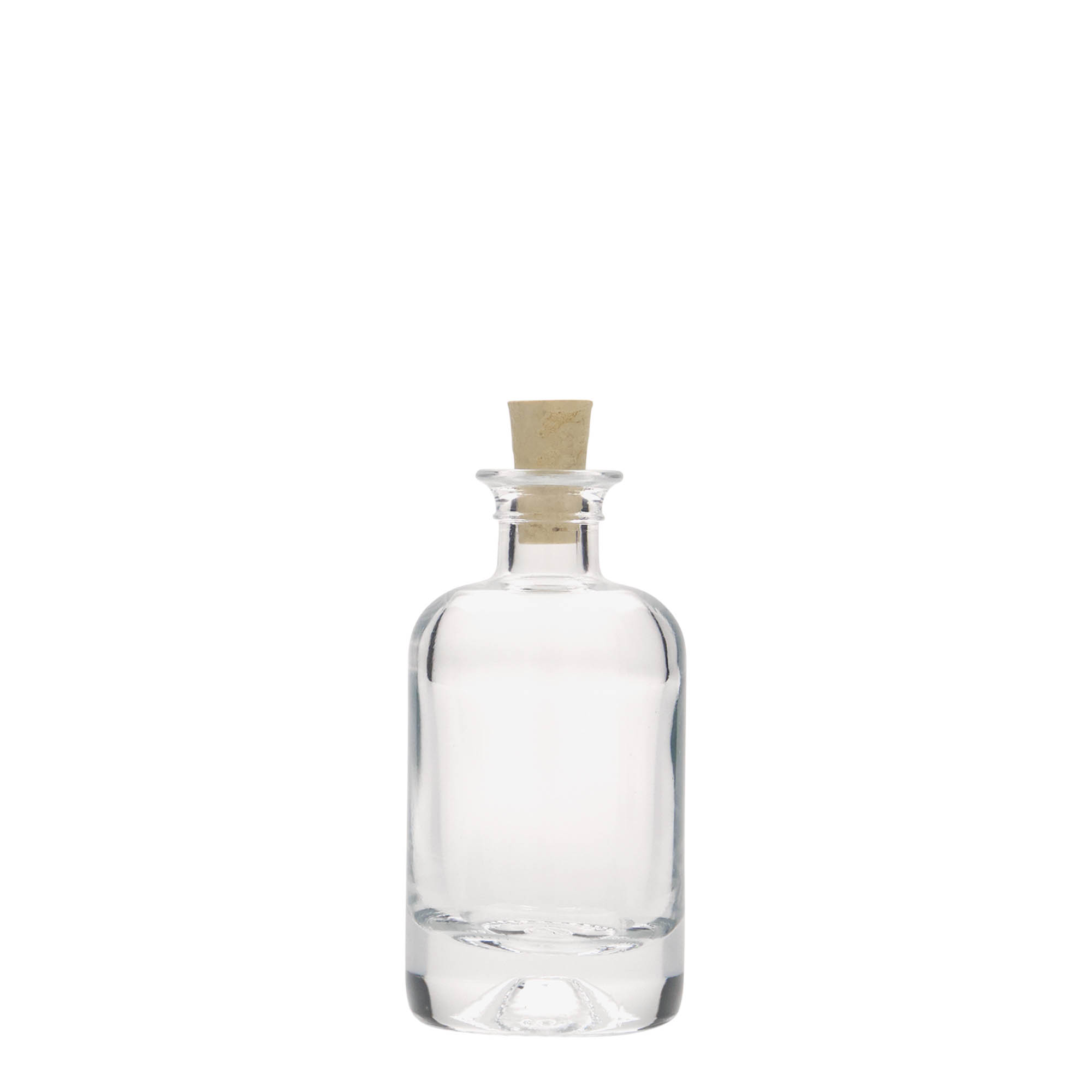 Bottiglia in vetro da 40 ml da farmacista, bocca: tappo di sughero Bottiglia in vetro da 40 ml da farmacista, bocca: tappo di sughero