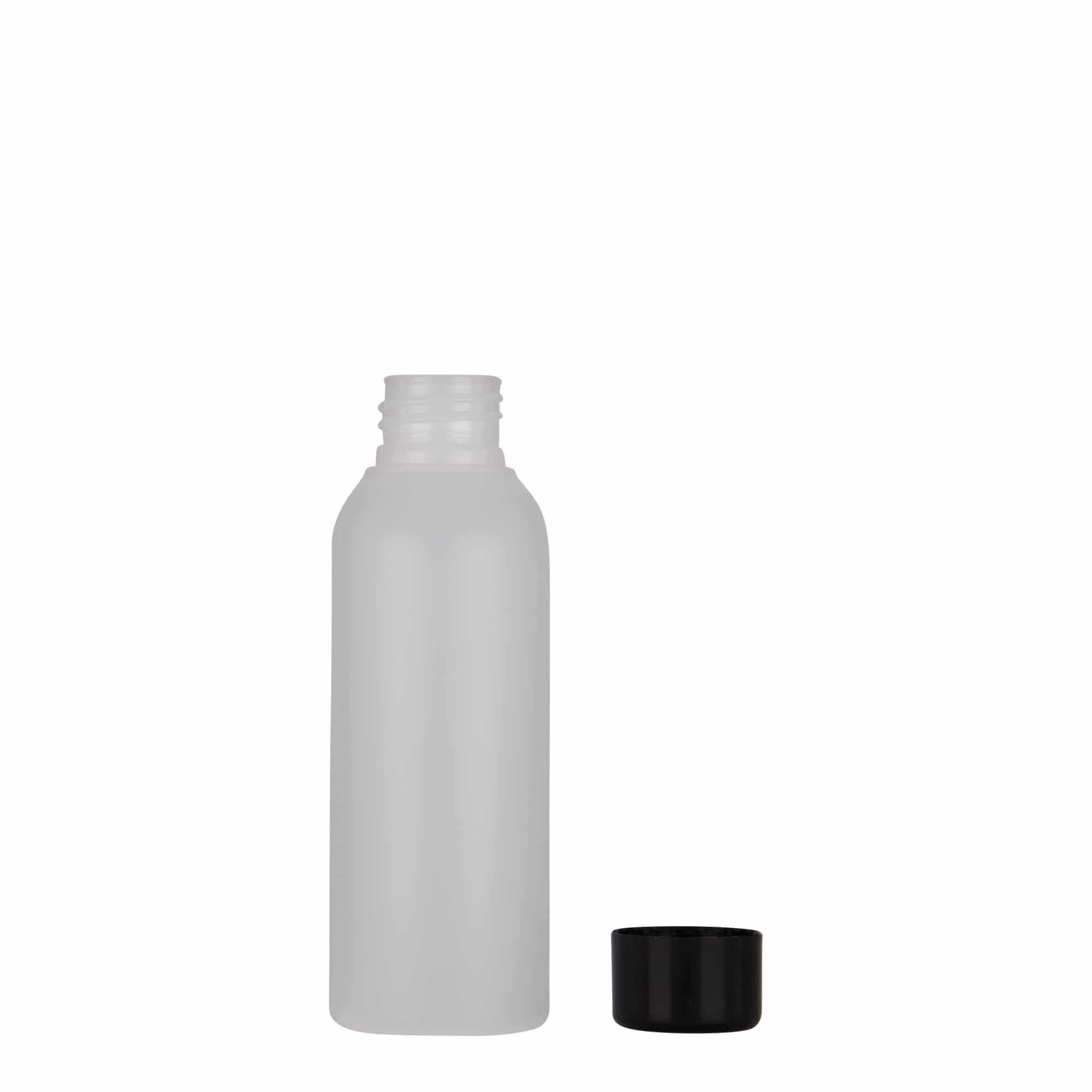 100 ml Flacone in plastica 'Tuffy', HDPE, naturale, imboccatura: GPI 24/410