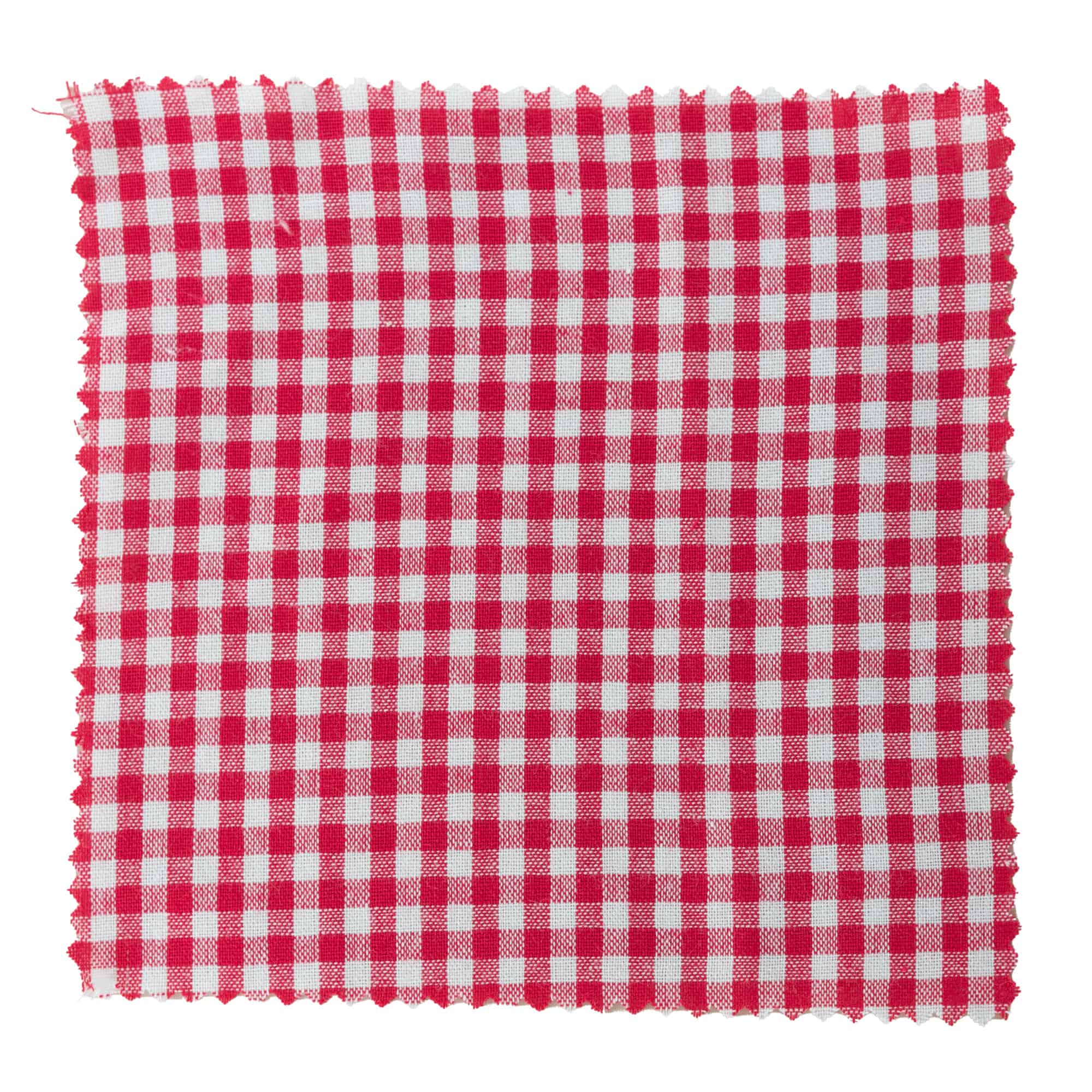 Tovaglietta quadrata a quadretti 15x15, tessuto, rossa, bocca: TO58-TO82
