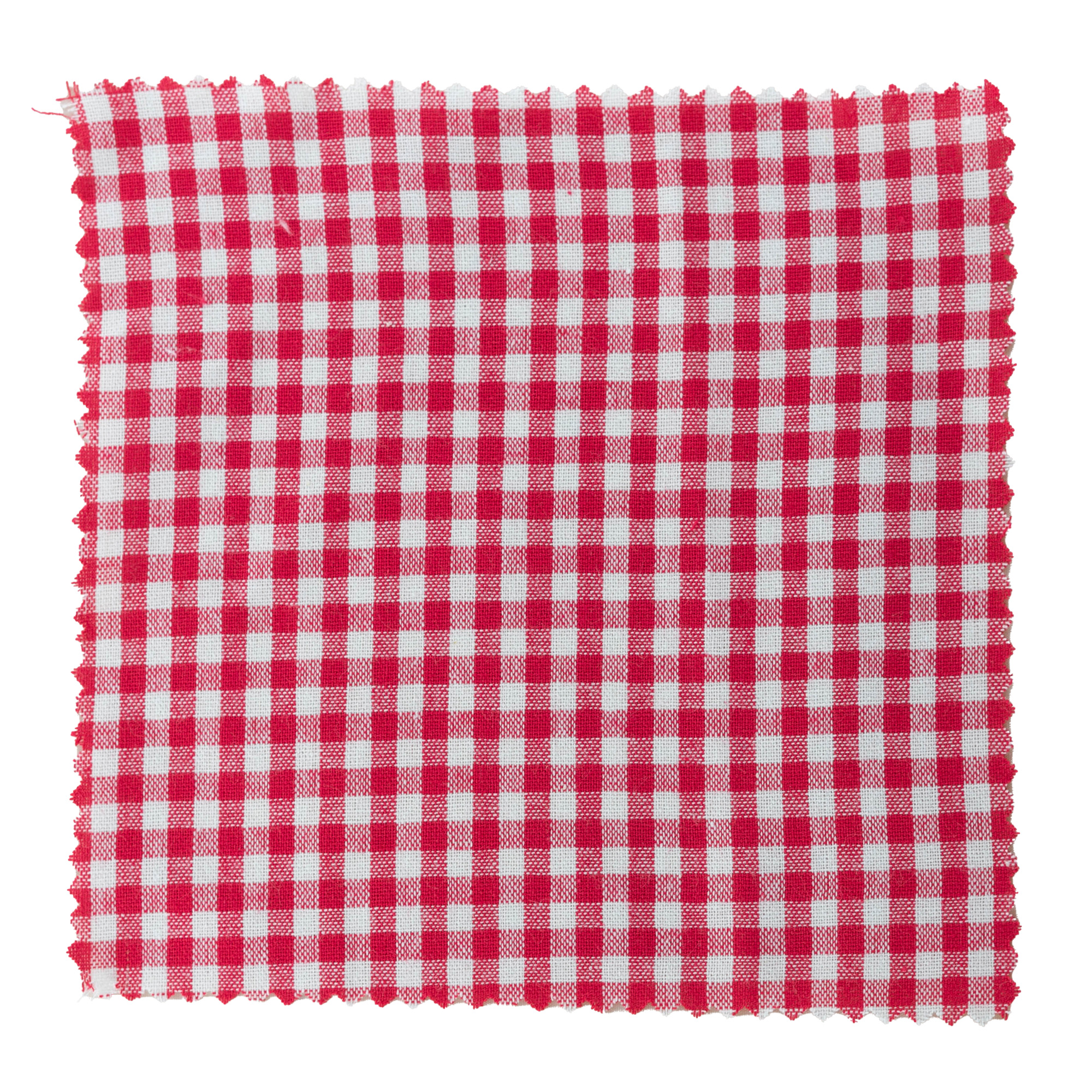 Tovaglietta quadrata a quadretti 15x15, tessuto, rossa, bocca: TO58-TO82