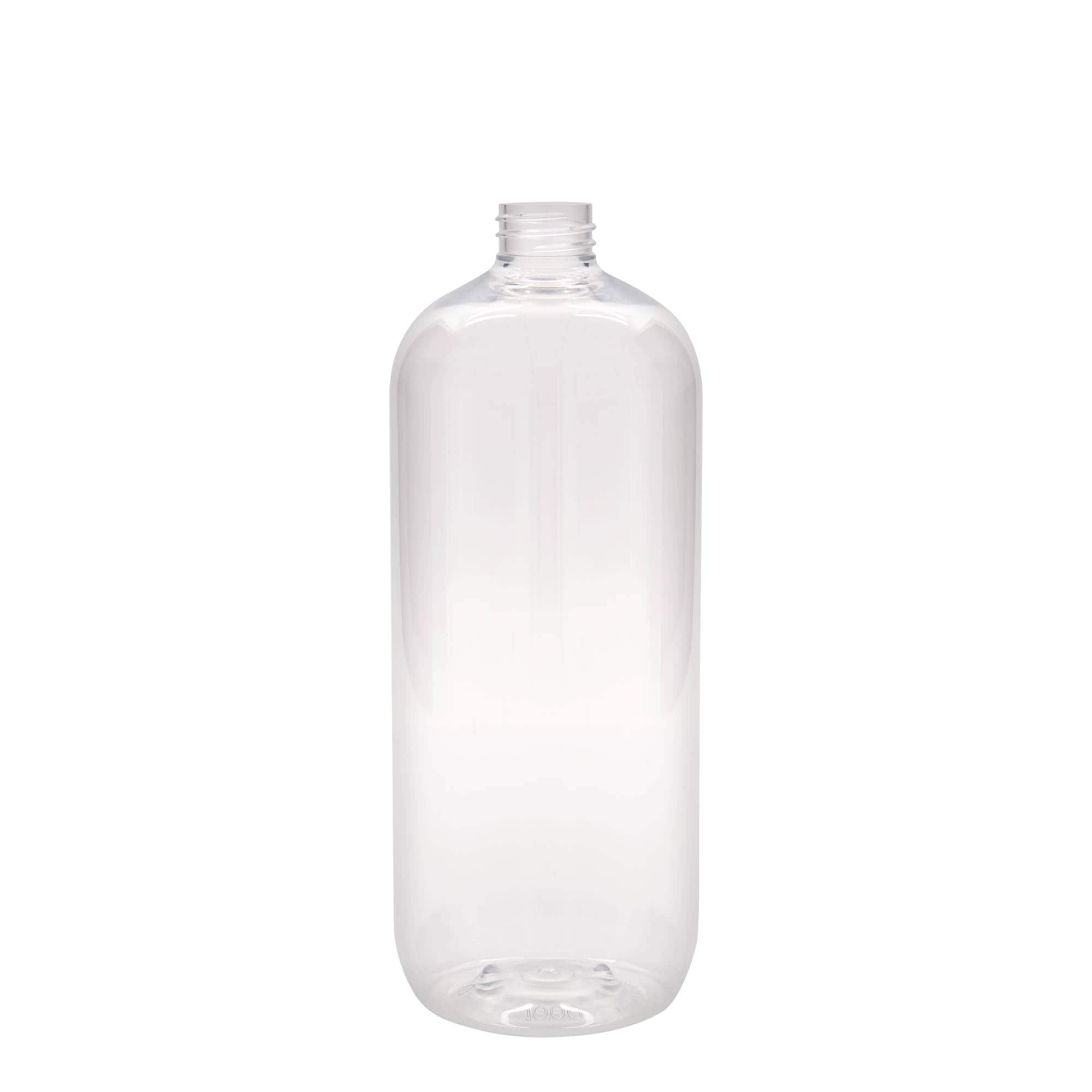 Bottiglia PET da 1.000 ml 'Boston', plastica, bocca: 28/410