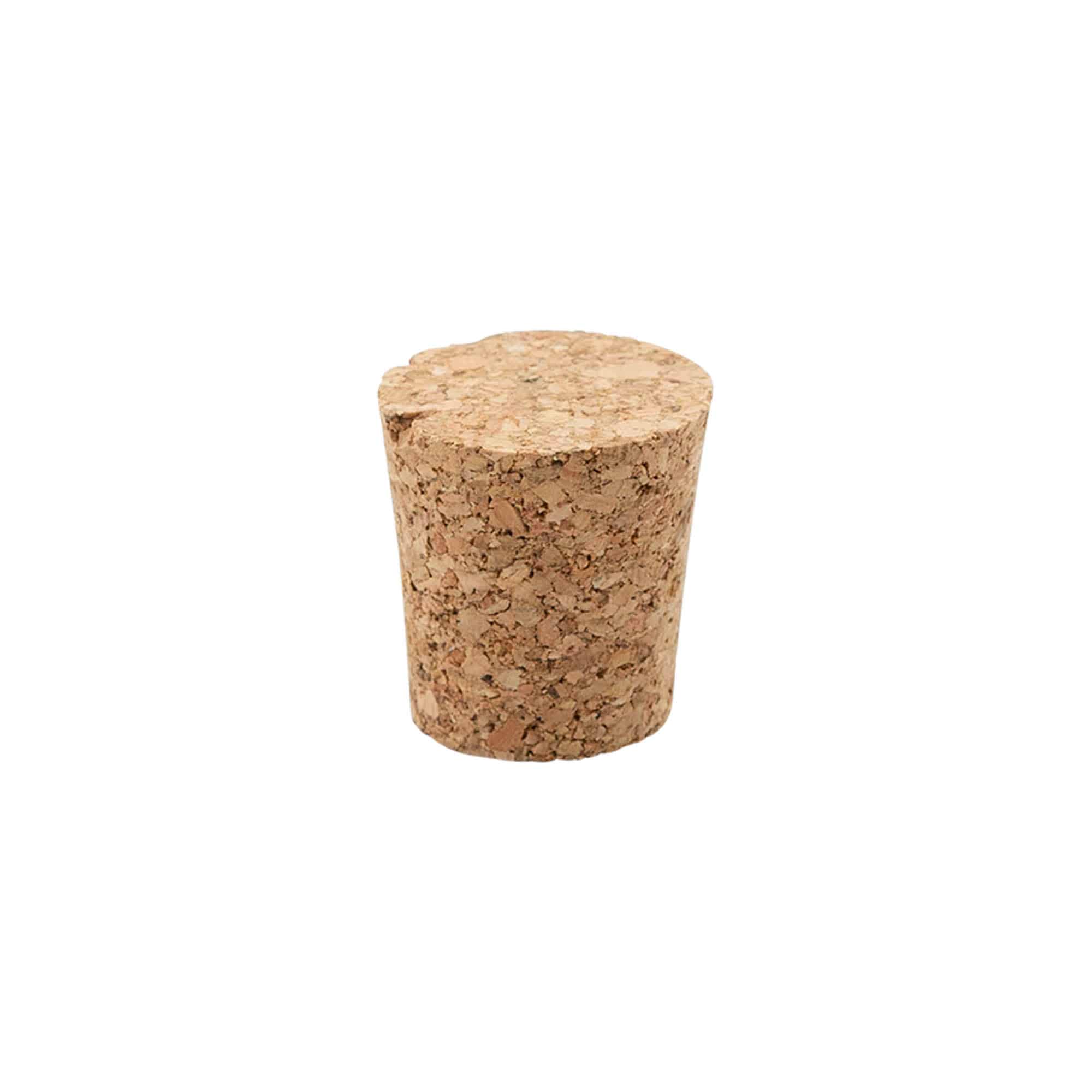 Tappo a punta 21-26 x 27, sughero pressato, beige, per bocca: sughero