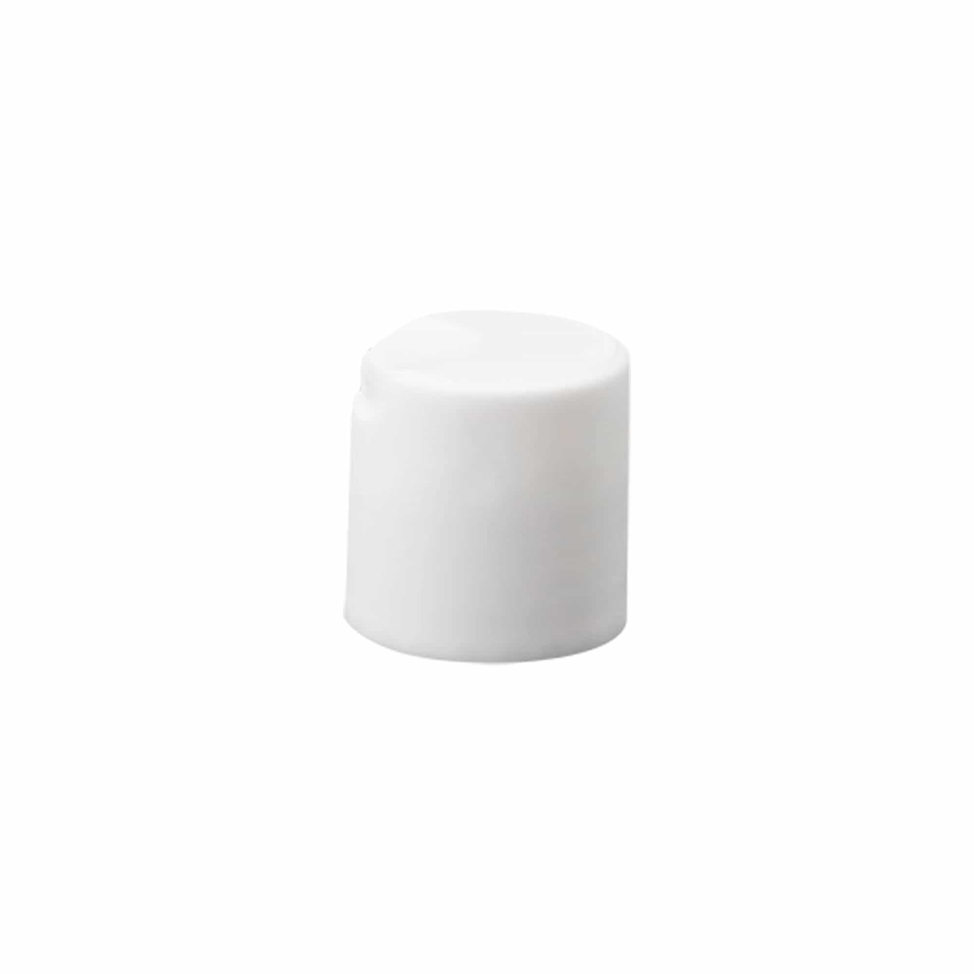 Tappo a vite Disc Top, plastica PP, bianco, per bocca: 24/410