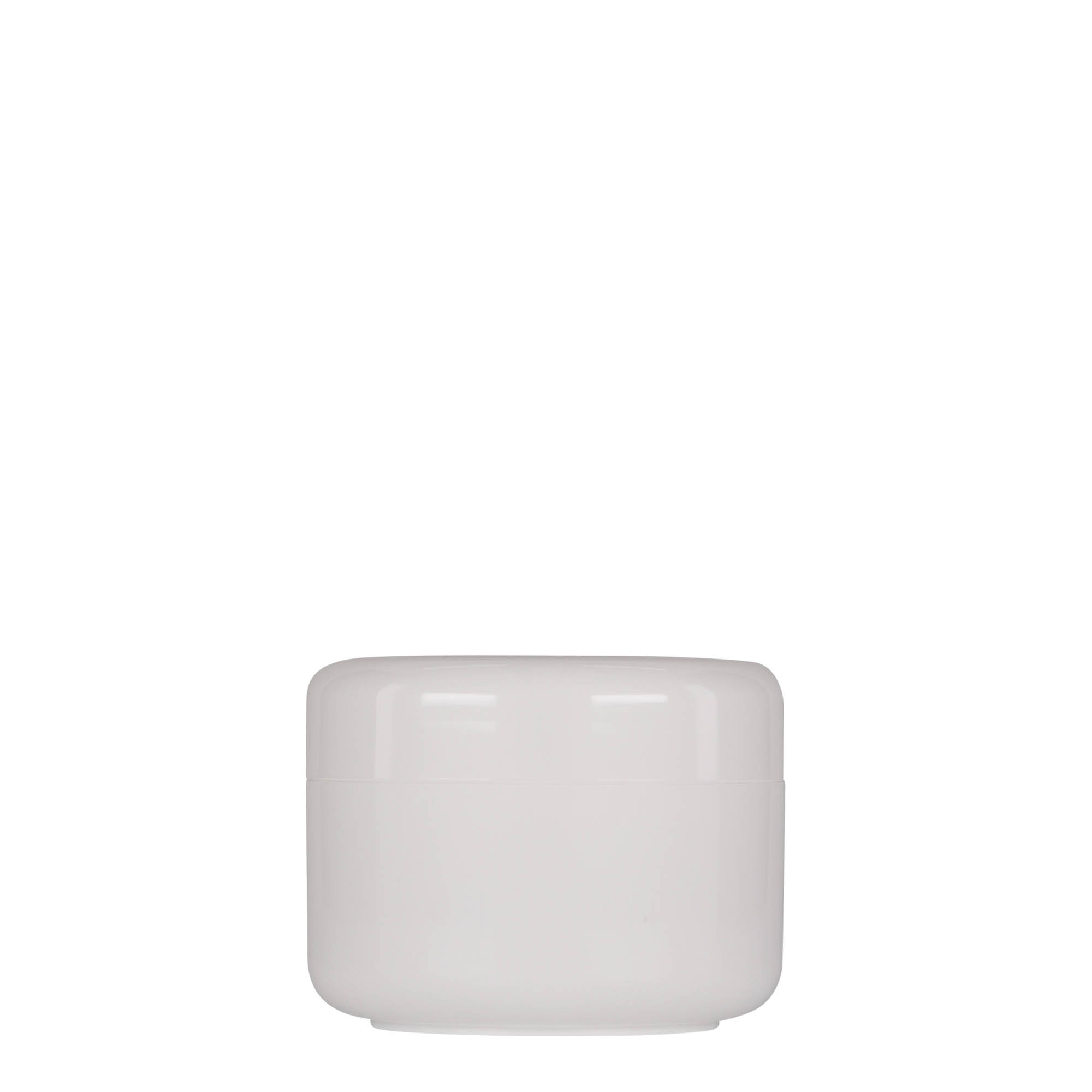 100 ml barattolo in plastica 'Bianca', PP, bianco, apertura: chiusura a vite 100 ml barattolo in plastica 'Bianca', PP, bianco, apertura: chiusura a vite