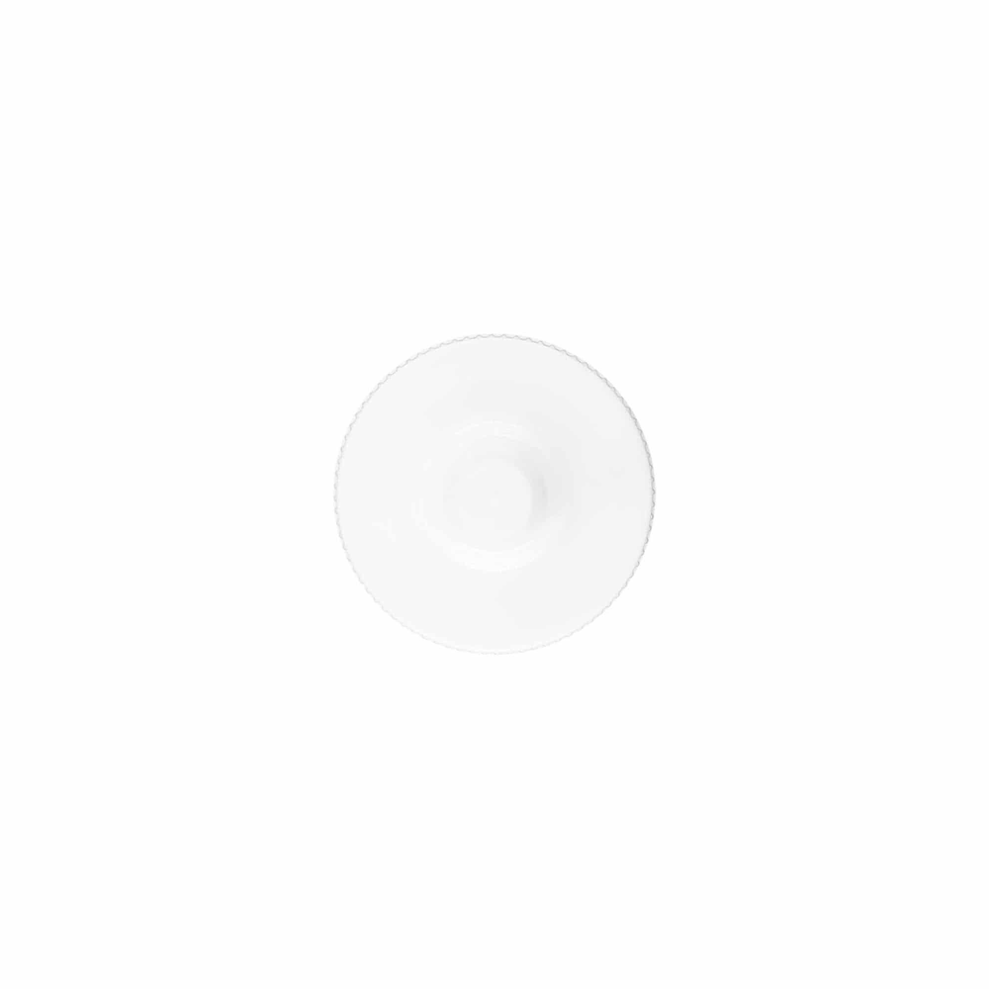 Tappo a vite con applicatore, plastica PP, bianco, per imboccatura: 24/410