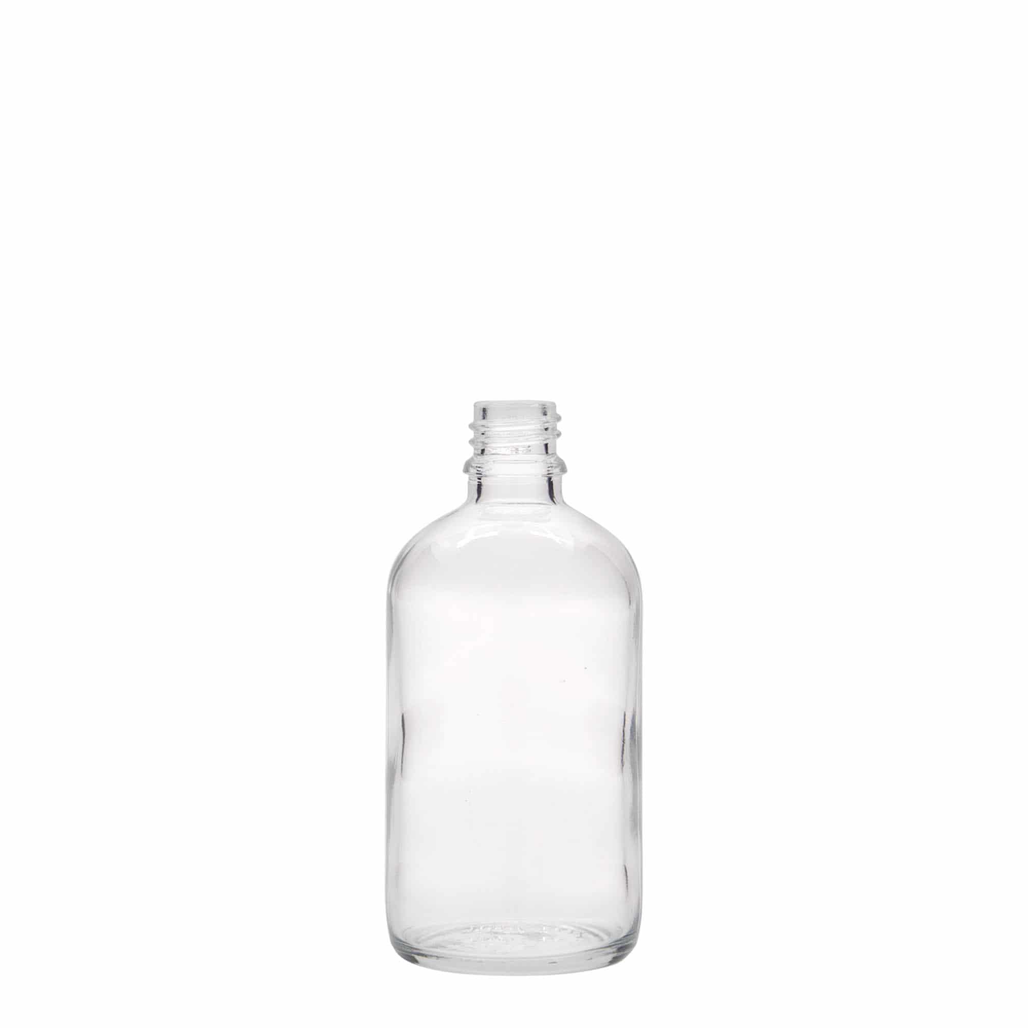 100 ml Flacone farmaceutico, vetro, imboccatura: DIN 18 100 ml Flacone farmaceutico, vetro, imboccatura: DIN 18