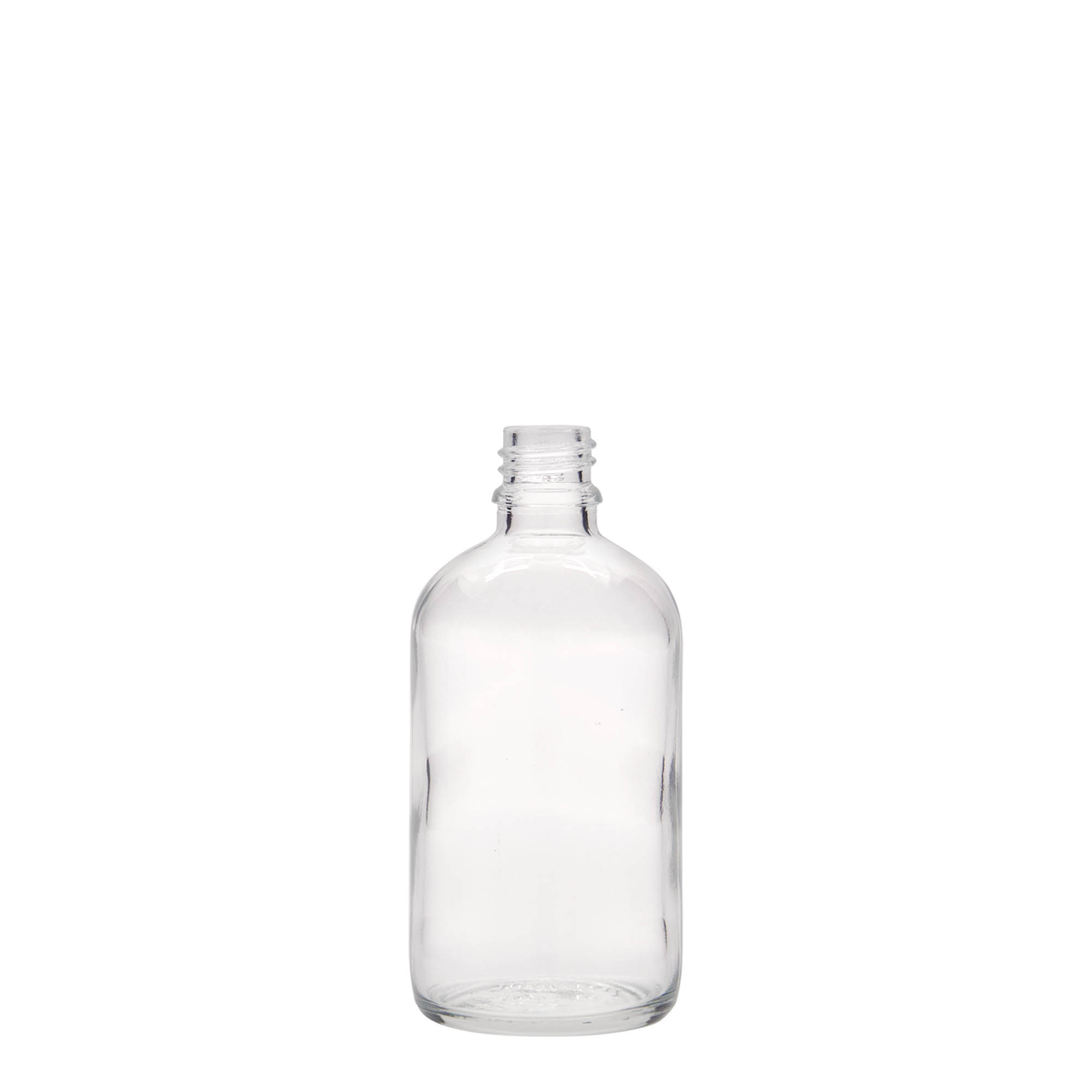 100 ml flacone medico, vetro, bocca: DIN 18