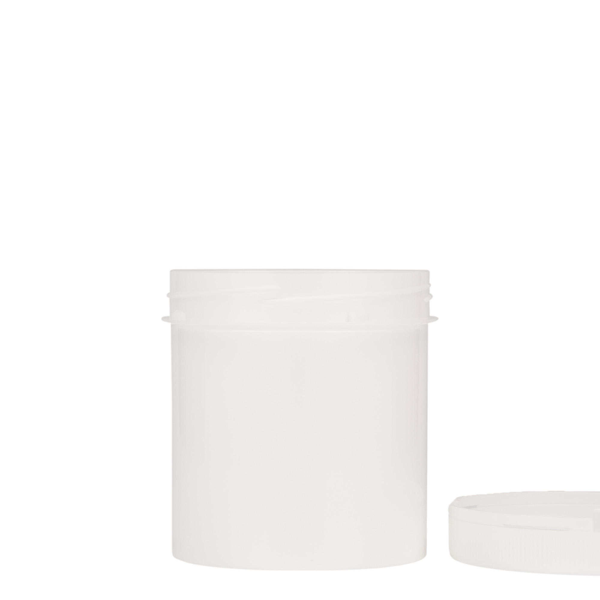 250 ml barattolo in plastica 'Securilock', PP, bianco, bocca: chiusura a vite 250 ml barattolo in plastica 'Securilock', PP, bianco, bocca: chiusura a vite