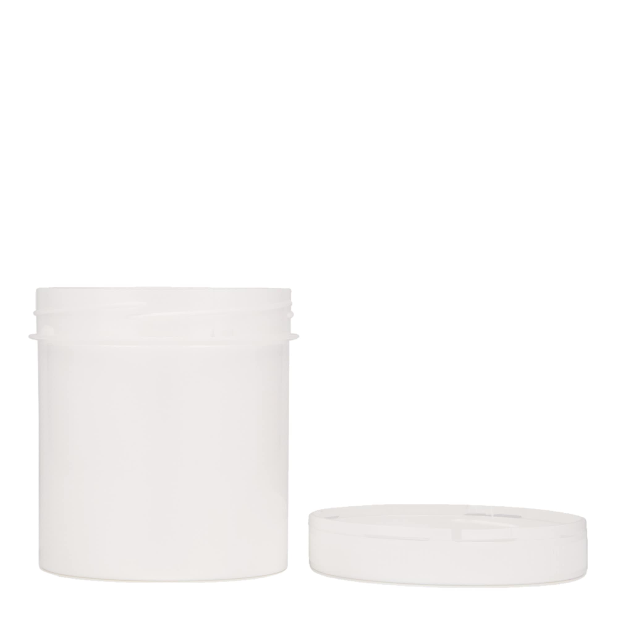 250 ml barattolo in plastica 'Securilock', PP, bianco, bocca: chiusura a vite