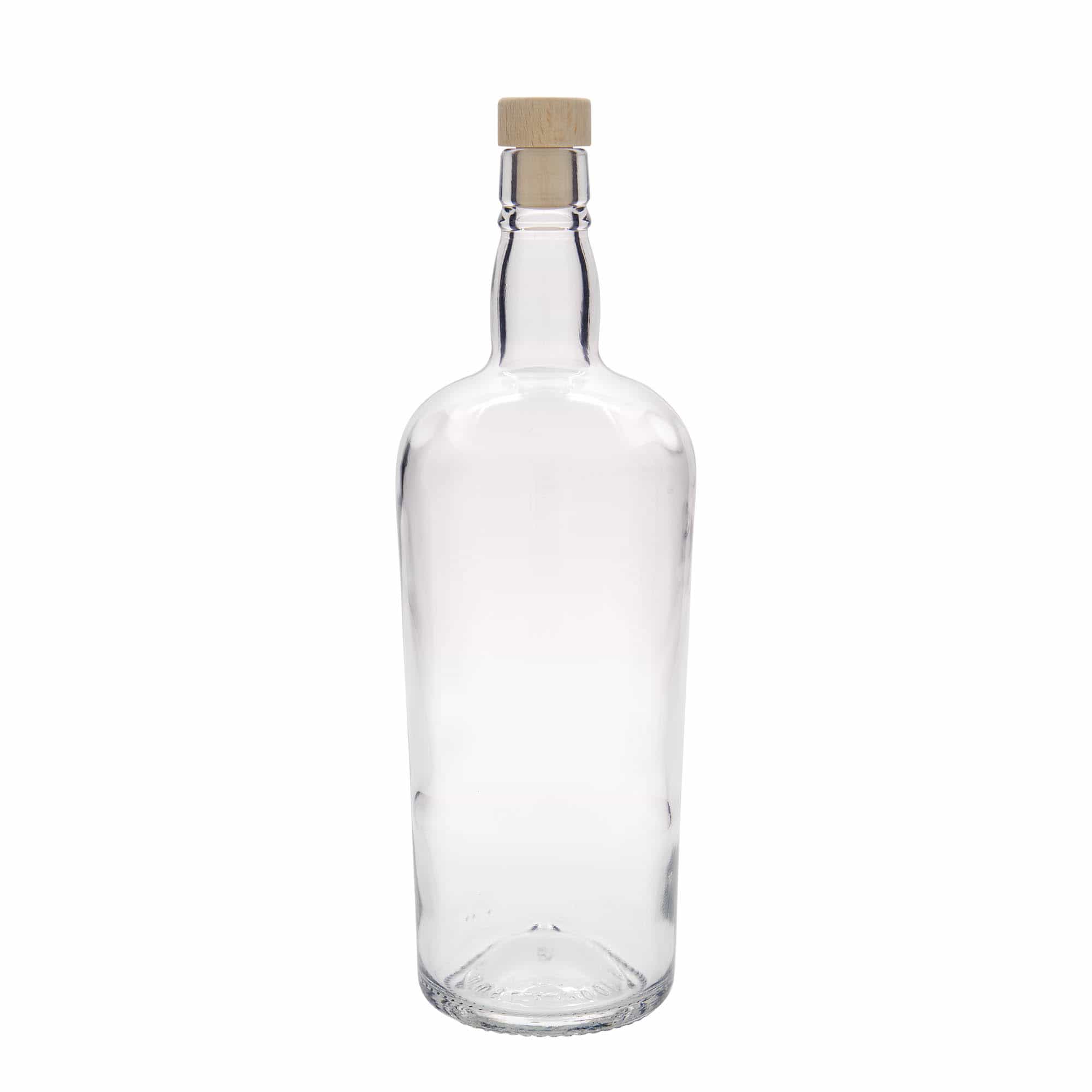 1.000 ml Bottiglia di vetro 'Edinburgh', imboccatura: fascetta