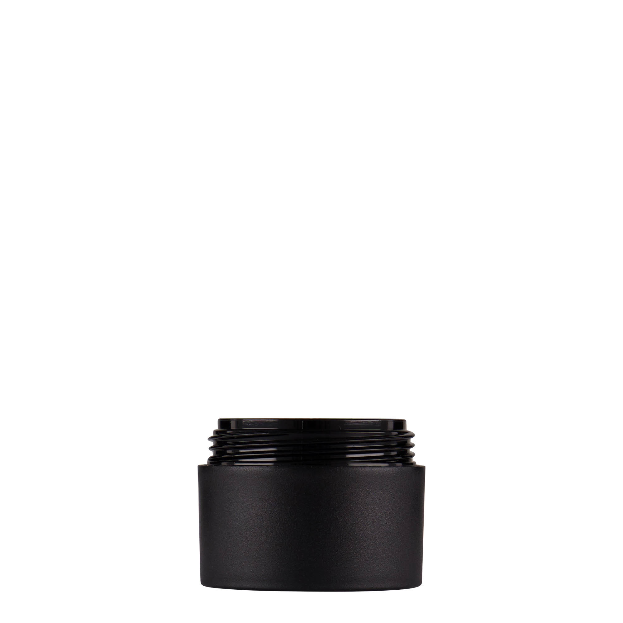 15 ml barattolo in plastica 'Antonella', PP, nero, bocca: chiusura a vite 15 ml barattolo in plastica 'Antonella', PP, nero, bocca: chiusura a vite