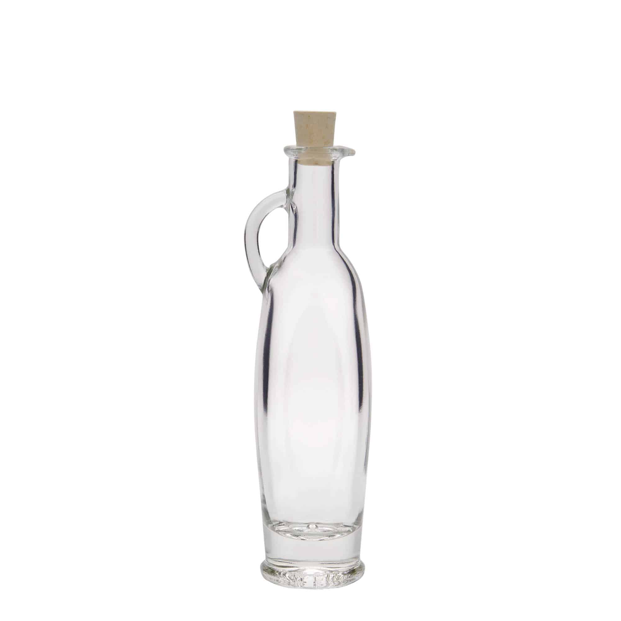 100 ml Bottiglia di vetro 'Eleganza', ovale, imboccatura: fascetta