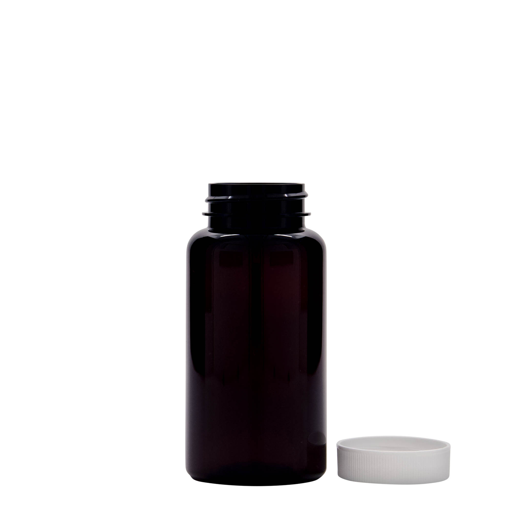 150 ml contenitore PET, plastica, marrone, bocca: 38/400 150 ml contenitore PET, plastica, marrone, bocca: 38/400