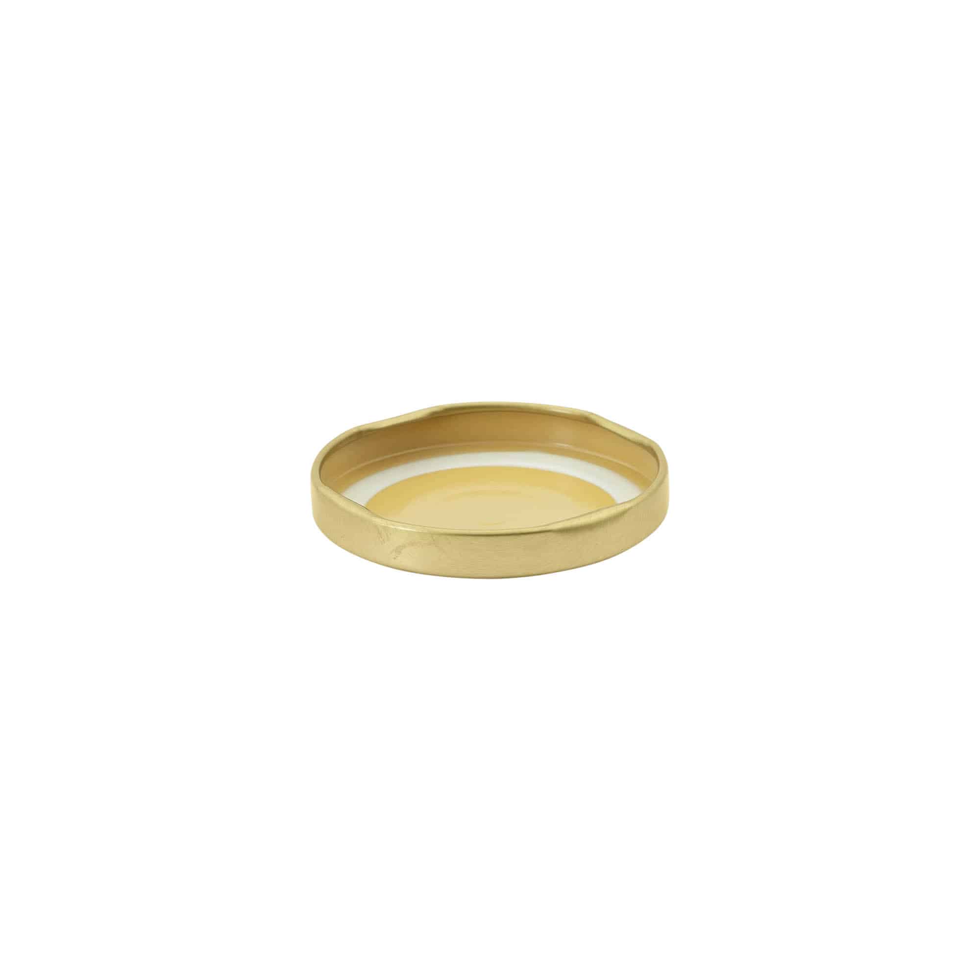 Tappi Twist-Off, lamiera bianca, oro, per bocca: TO 53