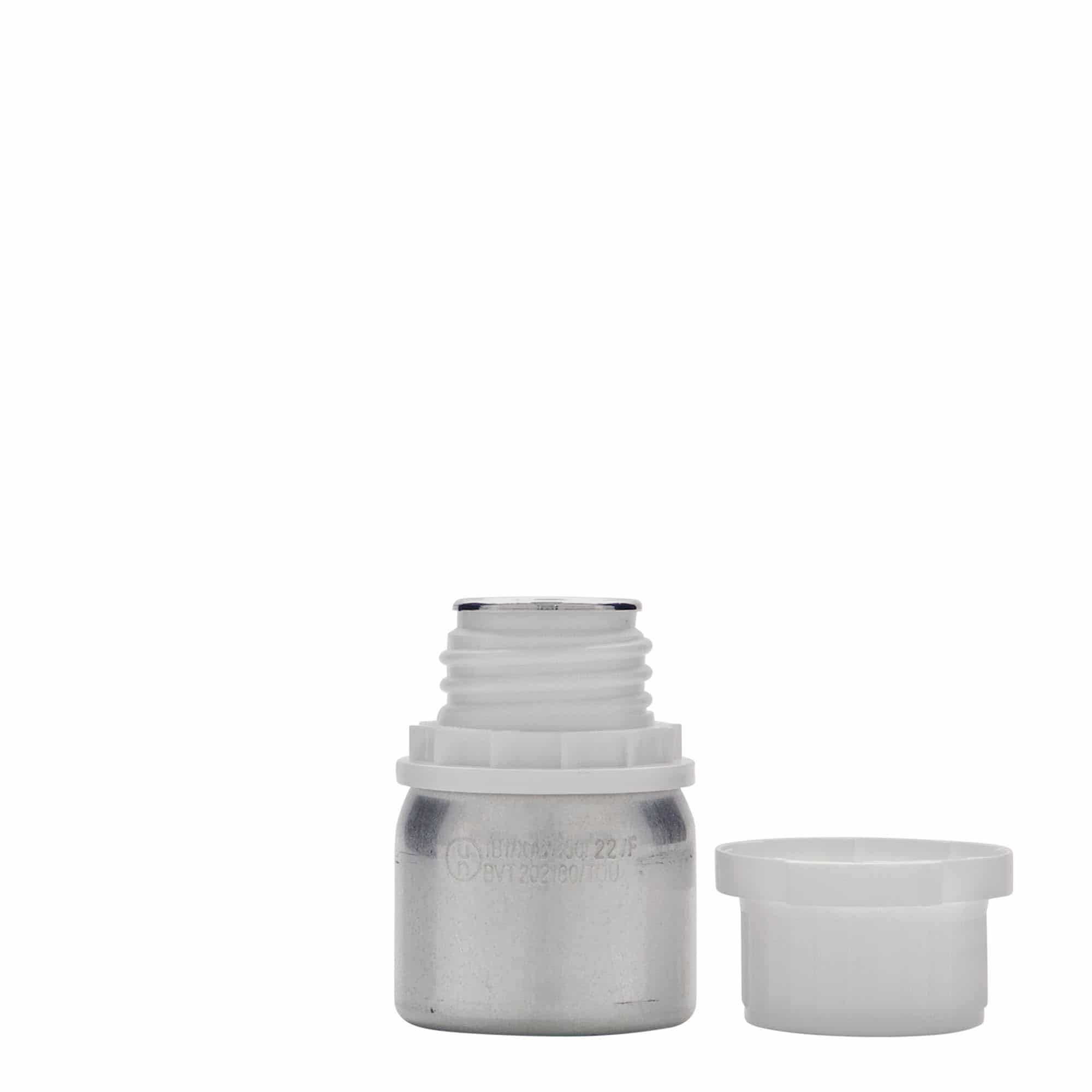 50 ml Bottiglia in alluminio, metallo, argento, imboccatura: DIN 32 50 ml Bottiglia in alluminio, metallo, argento, imboccatura: DIN 32