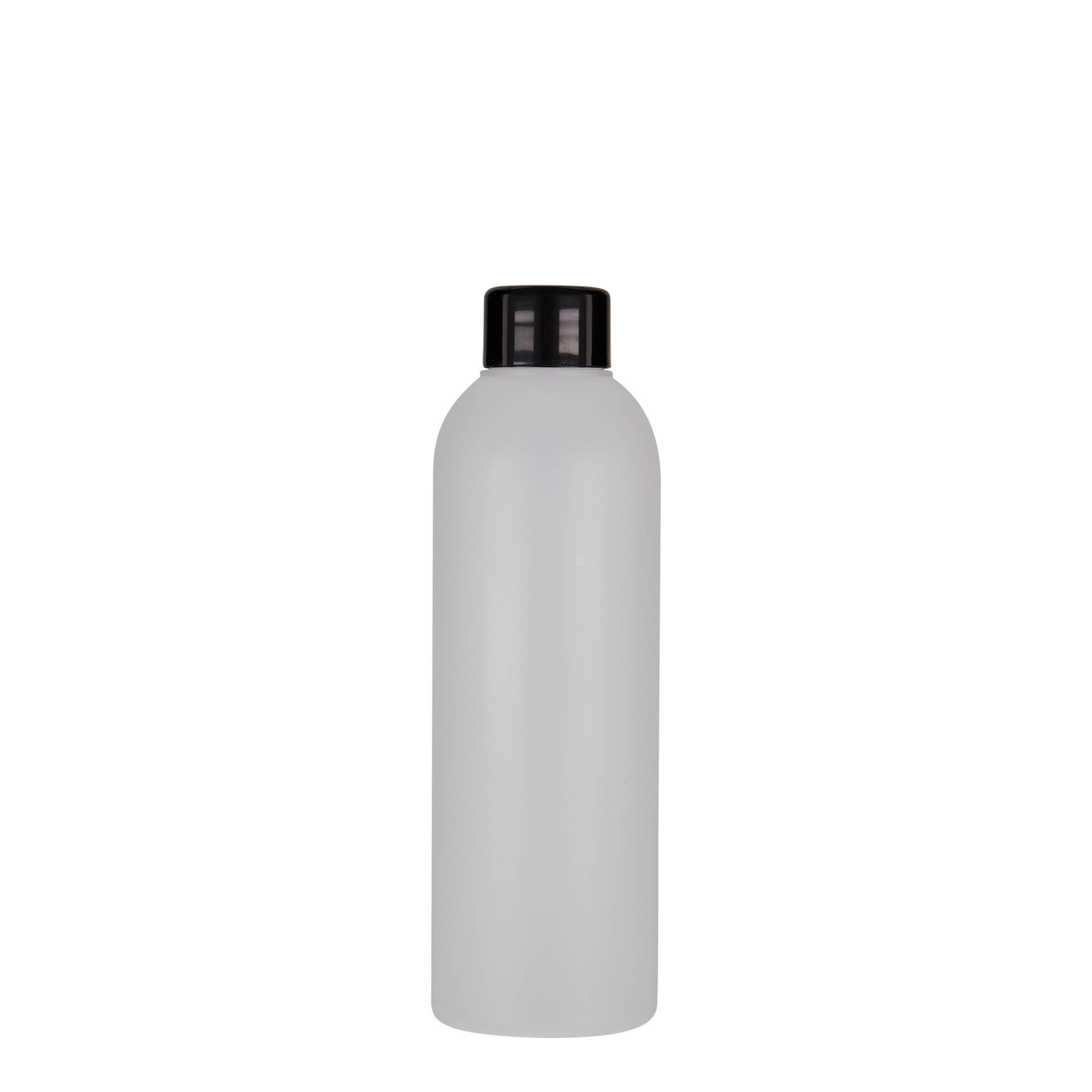 Bottiglia in plastica da 200 ml 'Tuffy', HDPE, naturale, bocca: 24/410 Bottiglia in plastica da 200 ml 'Tuffy', HDPE, naturale, bocca: 24/410