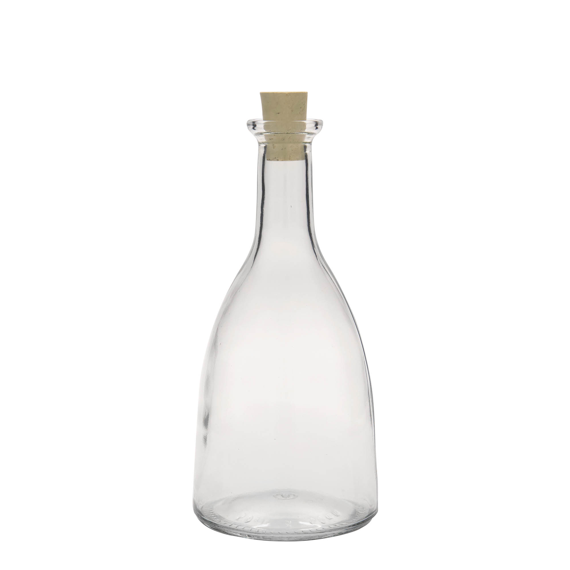 Bottiglia di vetro da 500 ml 'Viola', bocca: tappo in sughero Bottiglia di vetro da 500 ml 'Viola', bocca: tappo in sughero