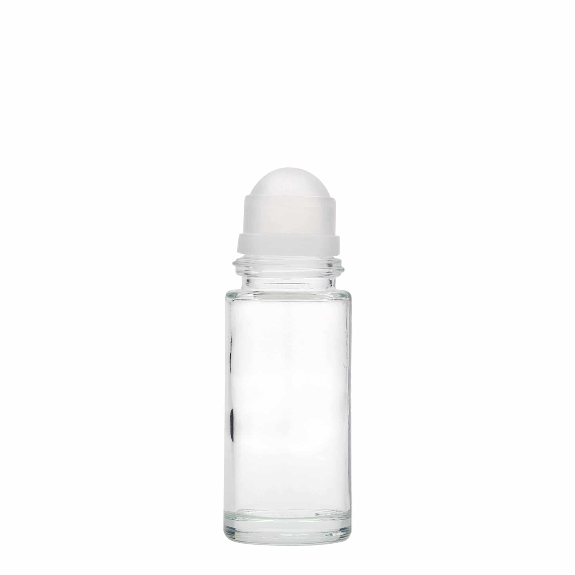 50 ml bottiglia roll-on, vetro, bocca: chiusura a vite