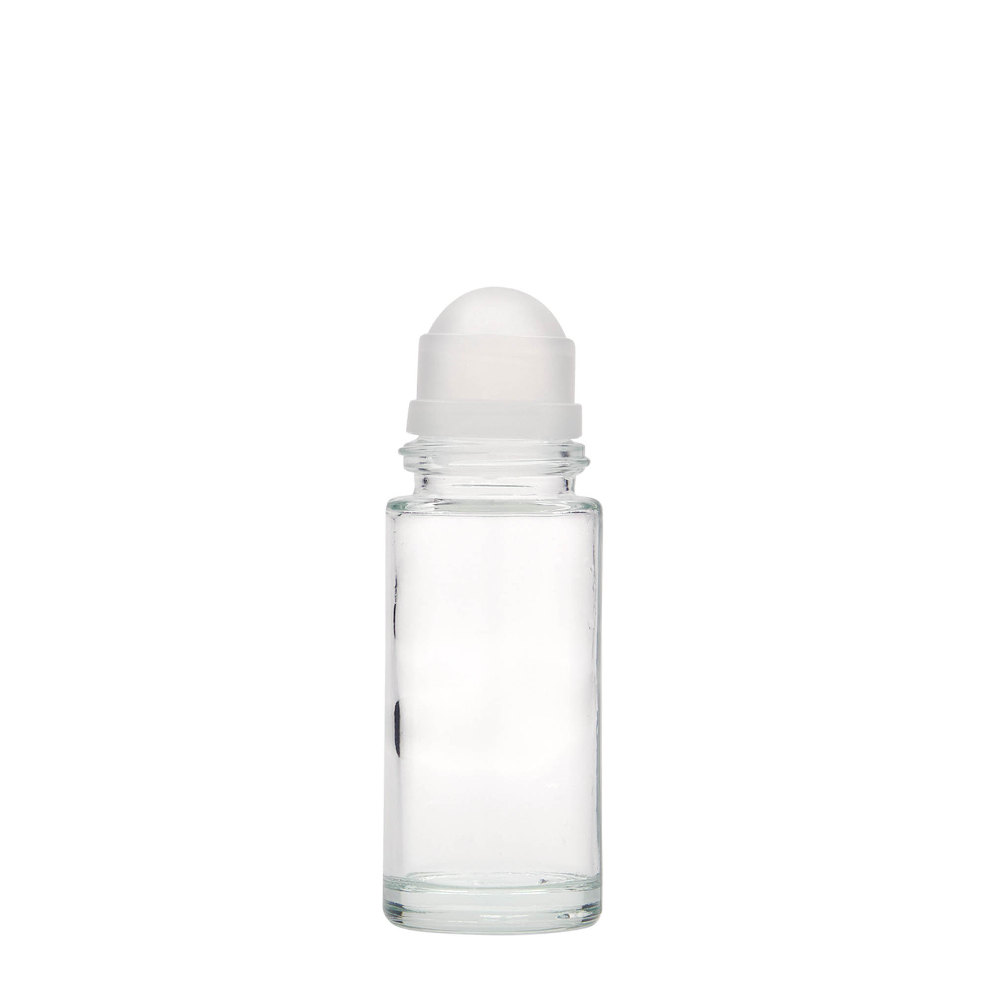 50 ml bottiglia roll-on, vetro, bocca: chiusura a vite