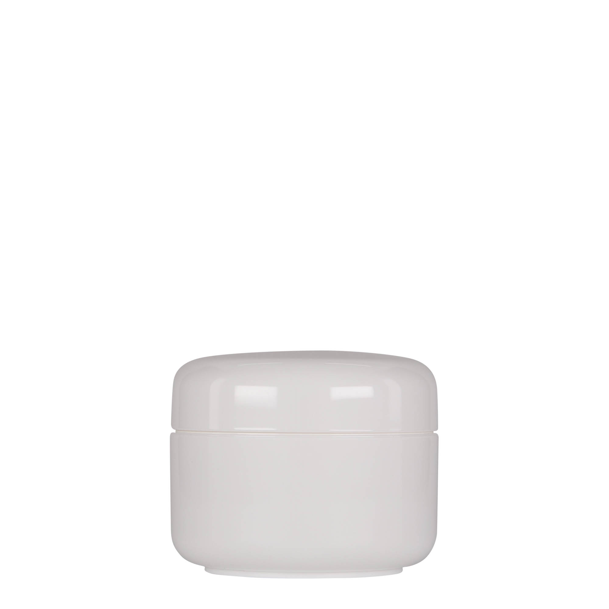 150 ml barattolo in plastica 'Bianca', PP, bianco, bocca: chiusura a vite 150 ml barattolo in plastica 'Bianca', PP, bianco, bocca: chiusura a vite