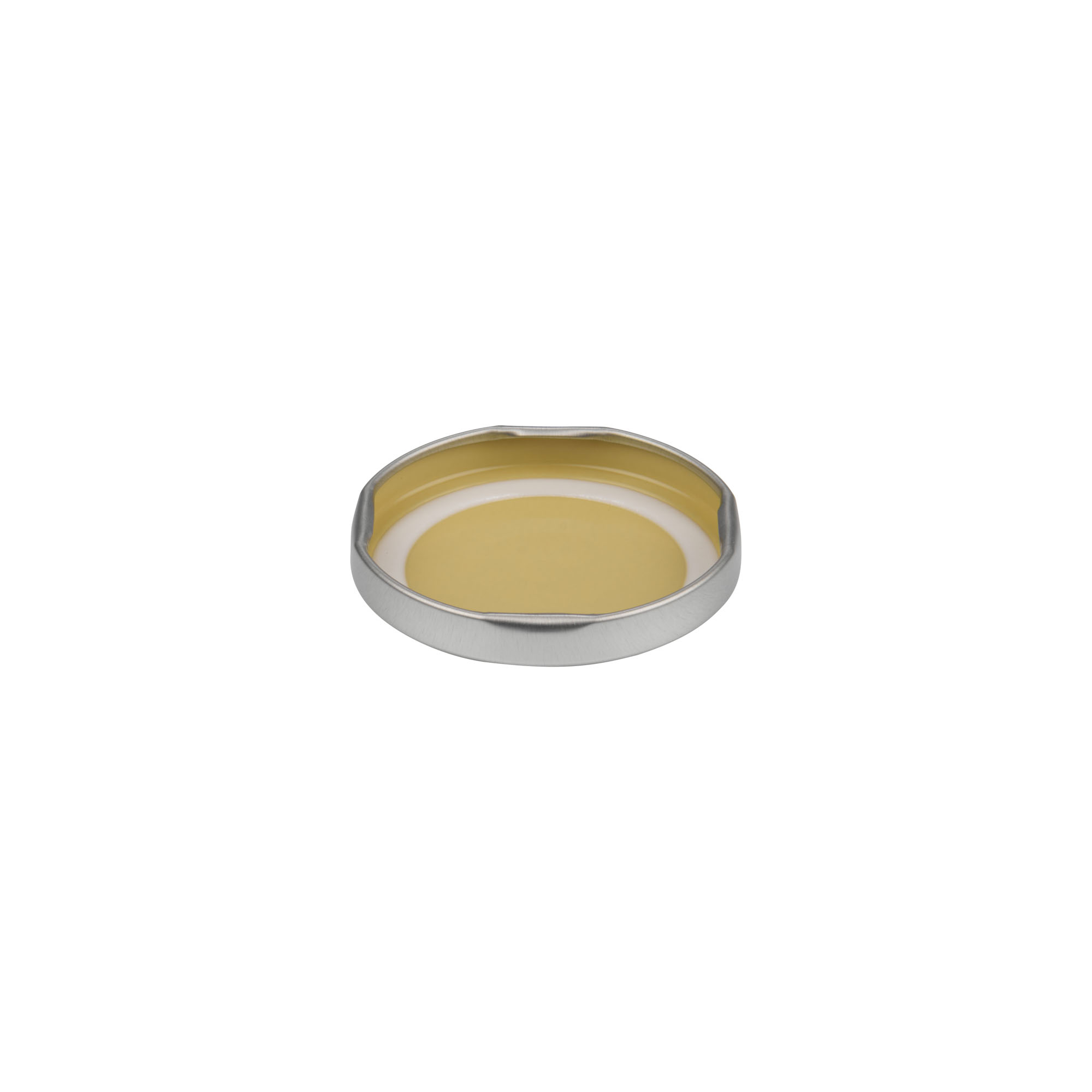 Tappo Twist-Off, lamiera bianca, argento, per bocca: TO 53