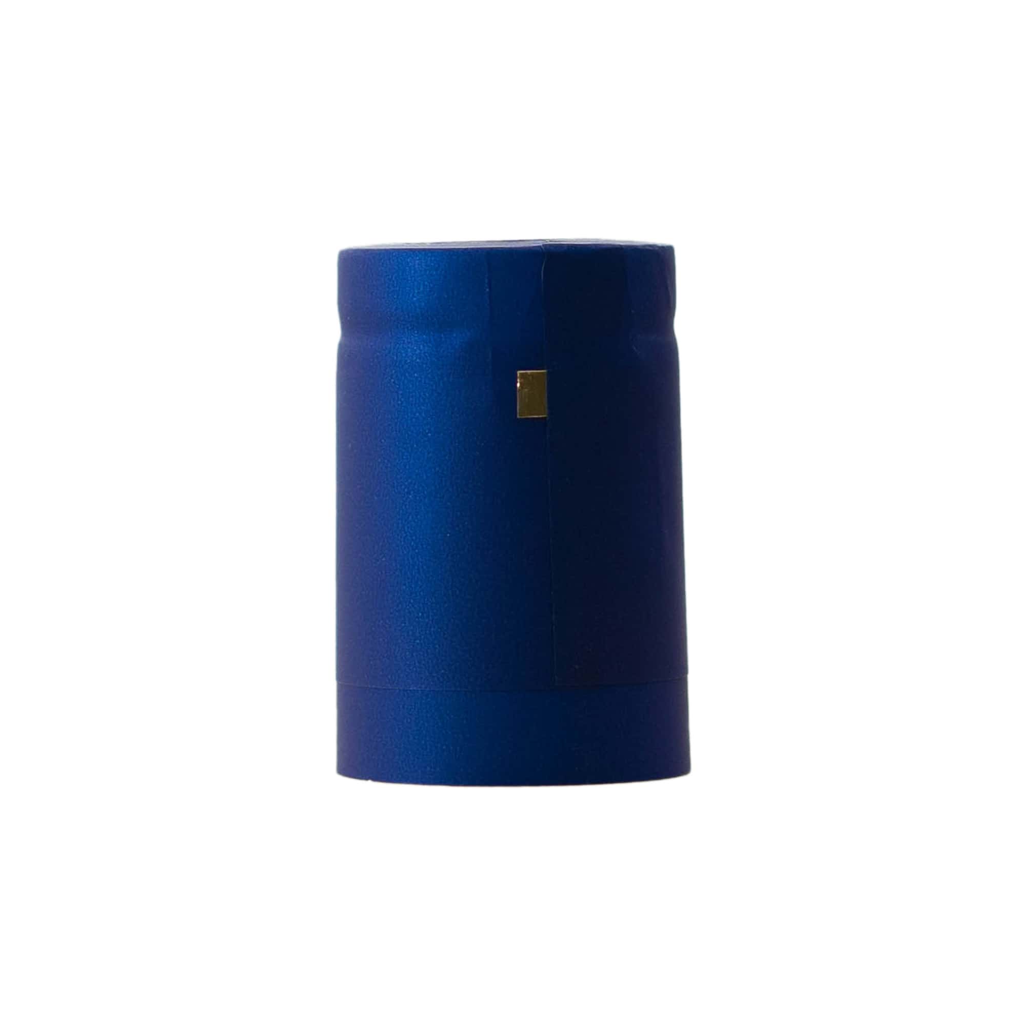 Capsula termoretraibile 32x41, plastica PVC, blu Capsula termoretraibile 32x41, plastica PVC, blu