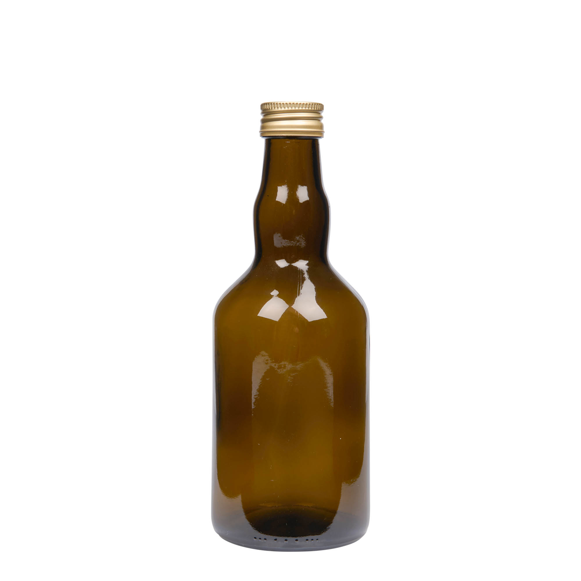 Bottiglia di vetro da 500 ml 'Olona', verde antico, bocca: PP 31,5