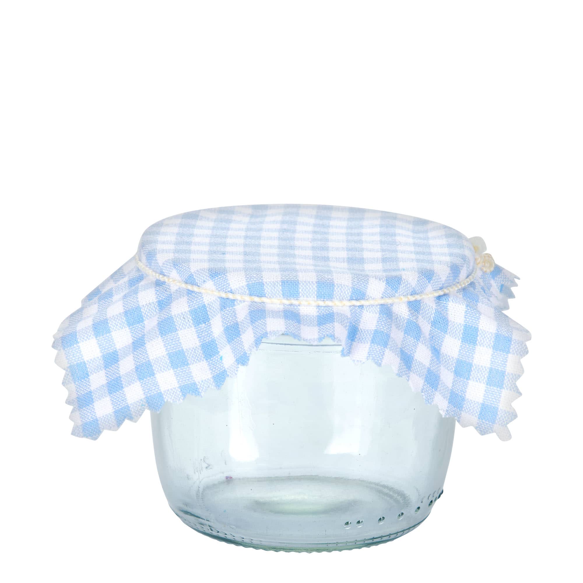 Tovaglietta in tessuto a quadretti 12x12, quadrata, tessile, azzurro chiaro, bocca: TO38-TO53