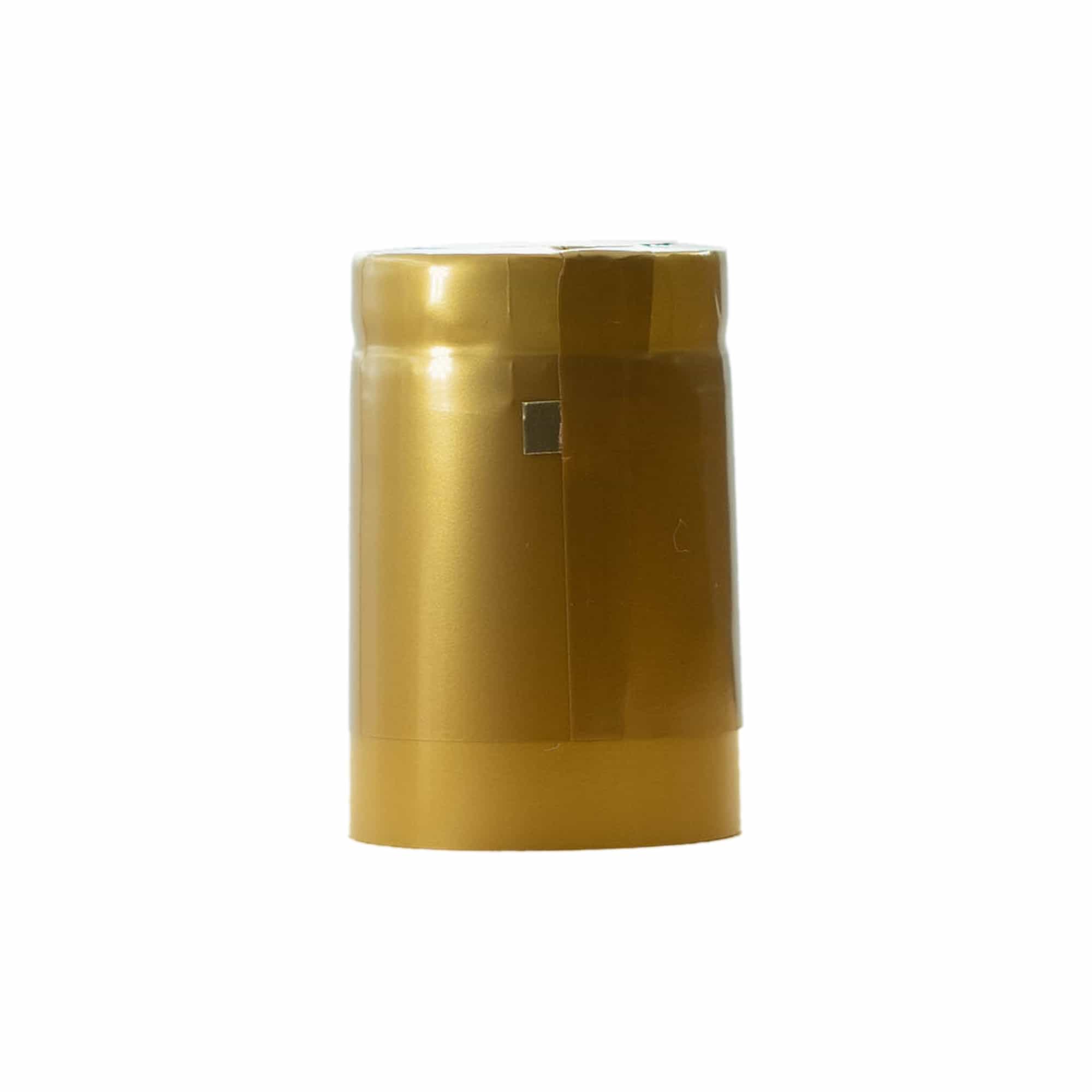 Capsula termoretraibile 32x41, plastica PVC, oro Capsula termoretraibile 32x41, plastica PVC, oro