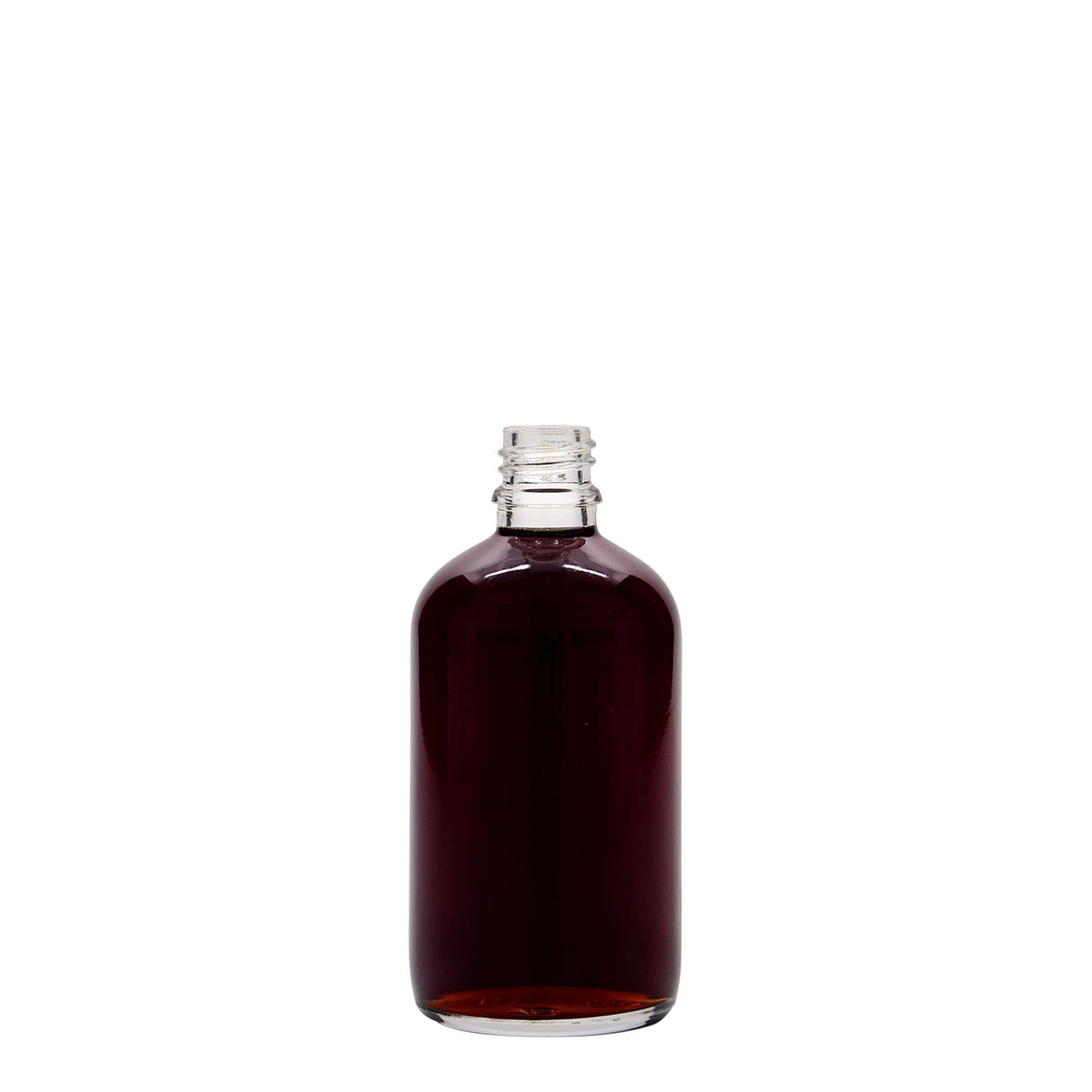 100 ml flacone medico, vetro, bocca: DIN 18