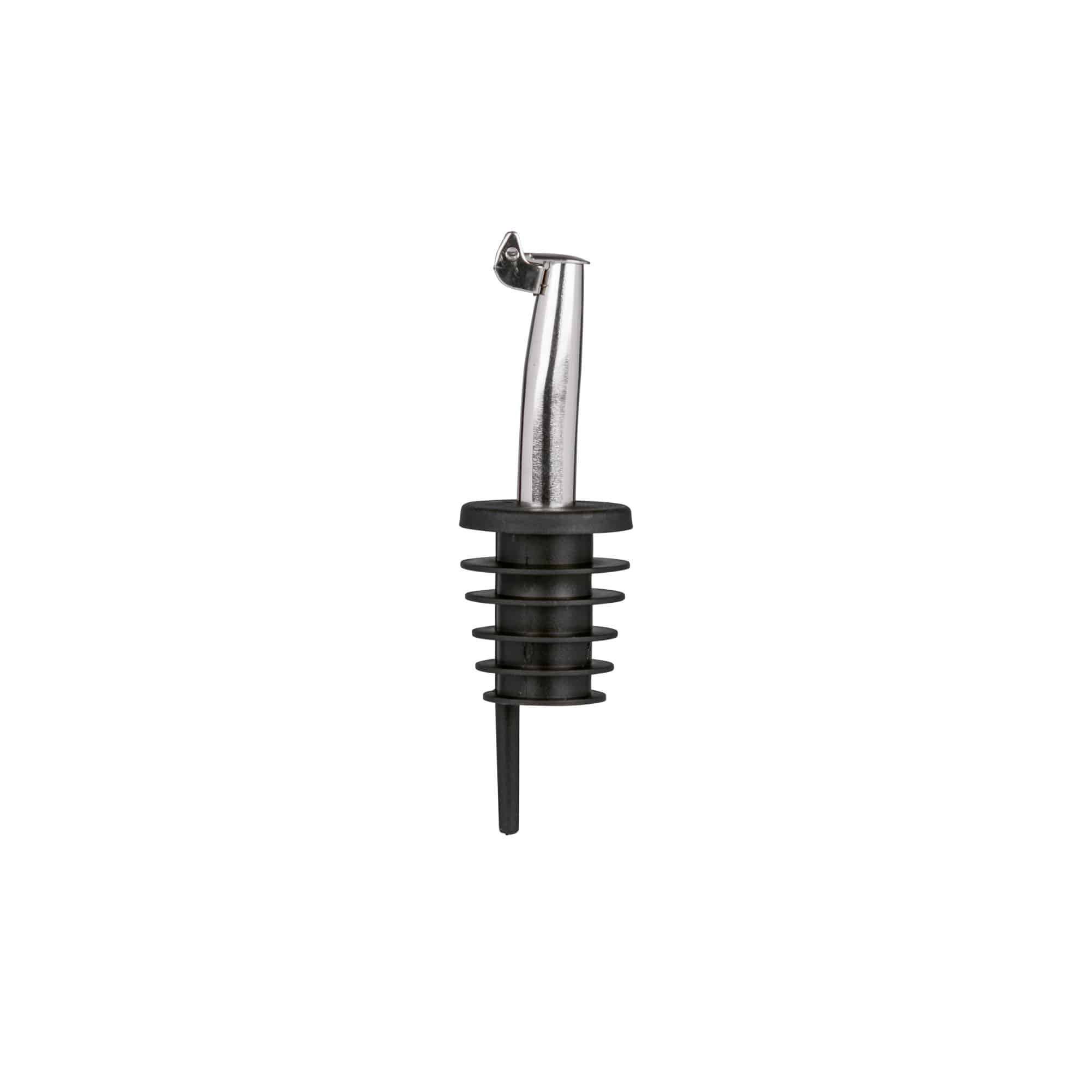 Beccuccio Inox con sportellino in metallo, acciaio inox, argento
