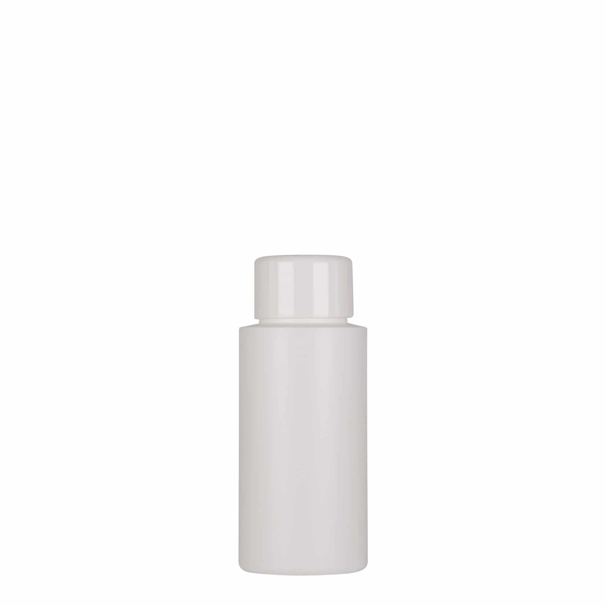 50 ml Flacone in plastica 'Pipe', Green HDPE, bianco, imboccatura: GPI 24/410